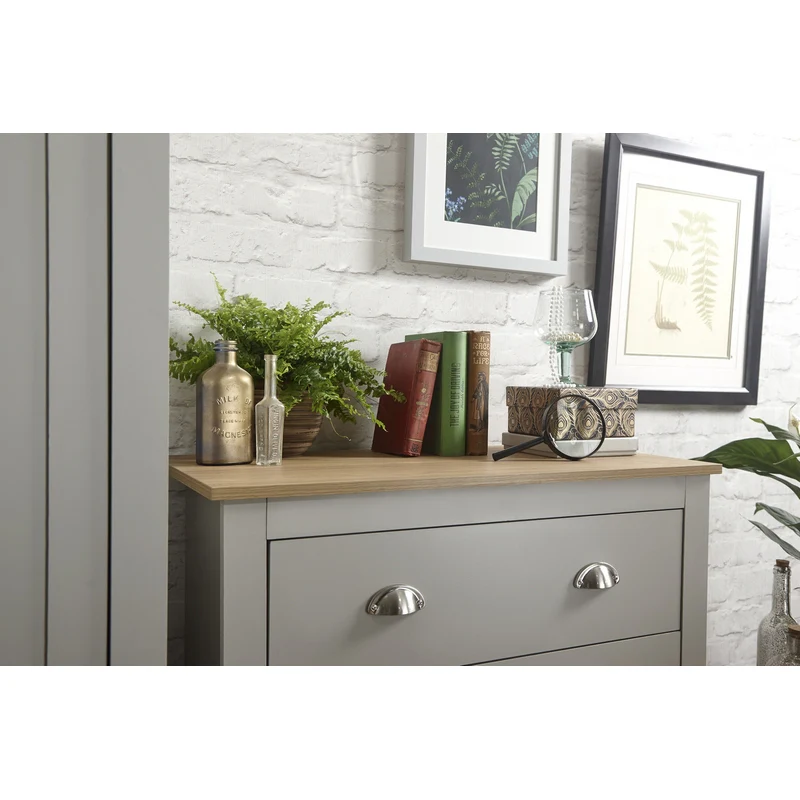 Lancaster 3 Piece Bedroom Furniture Set Grey - Image 2