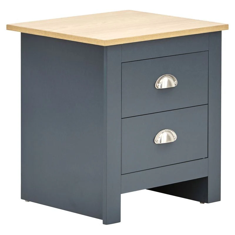 Lancaster 4 Piece Bedroom Furniture Set Blue - Image 2