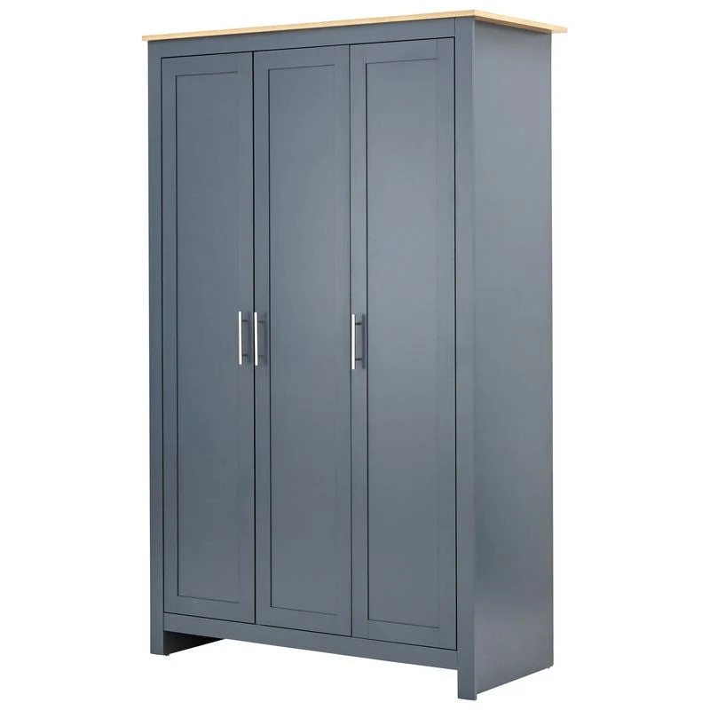 Lancaster 4 Piece Bedroom Furniture Set Blue - Image 4