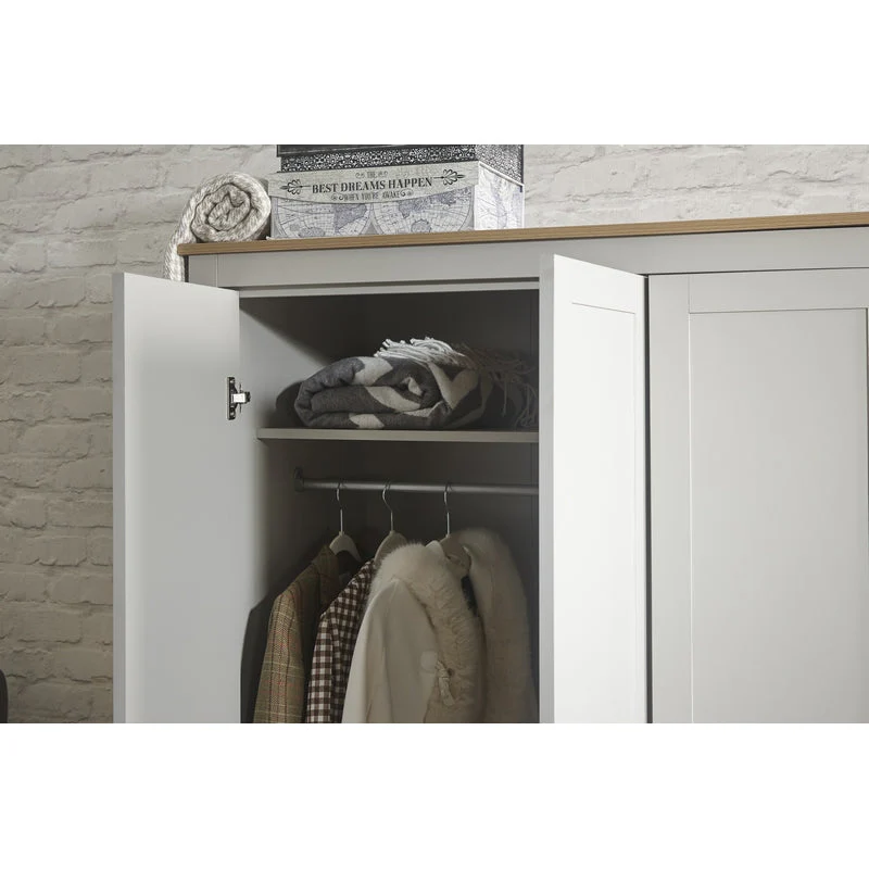 Lancaster 4 Piece Bedroom Furniture Set Grey - Image 4