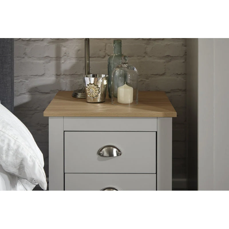 Lancaster 4 Piece Bedroom Furniture Set Grey - Image 6