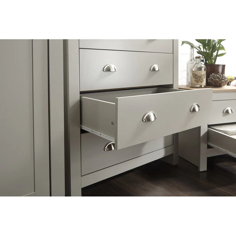 Lancaster 4 Piece Bedroom Furniture Set Grey - Image 7