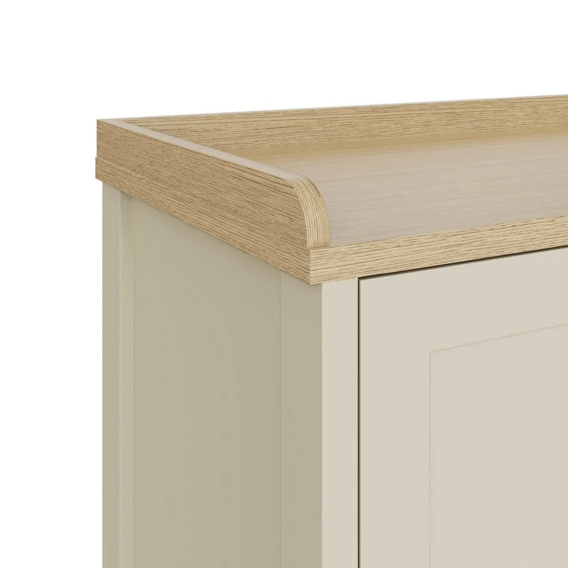 Lancaster Hall Bench Cream 2 Shelves - Image 10