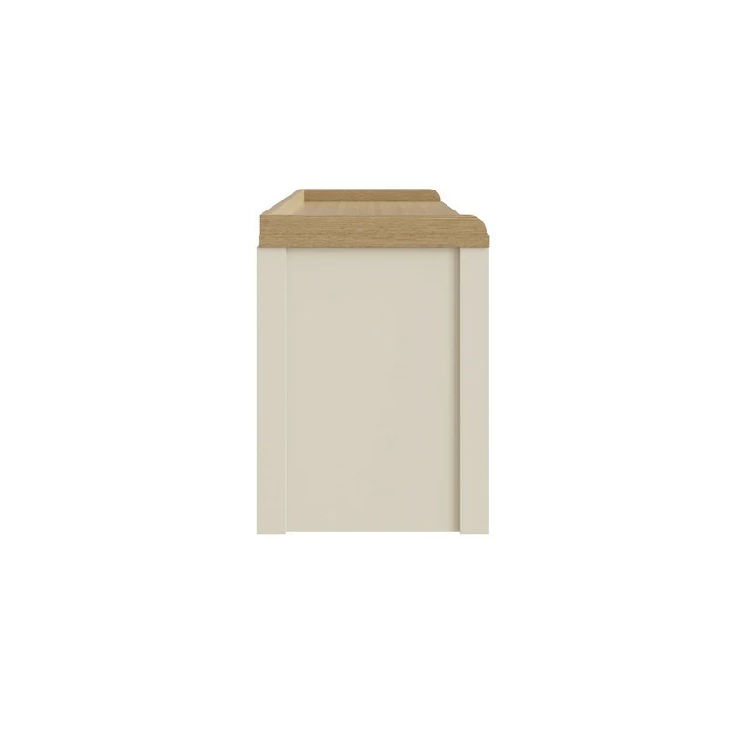 Lancaster Hall Bench Cream 2 Shelves - Image 6
