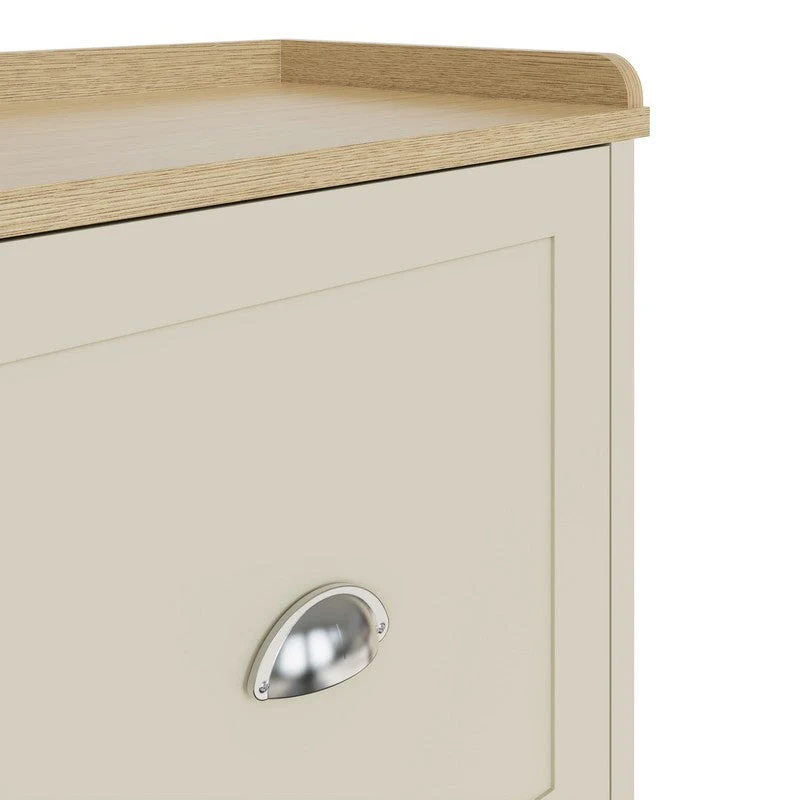 Lancaster Hall Bench Cream 2 Shelves - Image 8