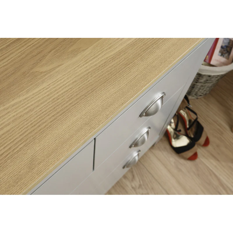 Lancaster Large Chest of Drawers Grey 7 Drawers - Image 6