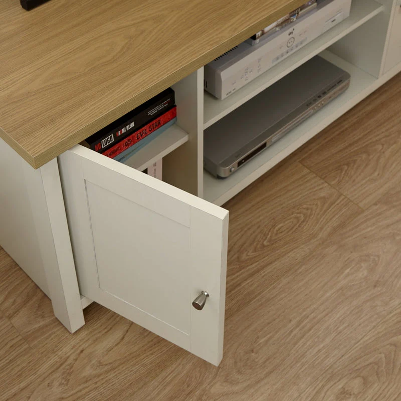 Lancaster TV Unit Cream 2 Shelves 2 Doors - Image 4