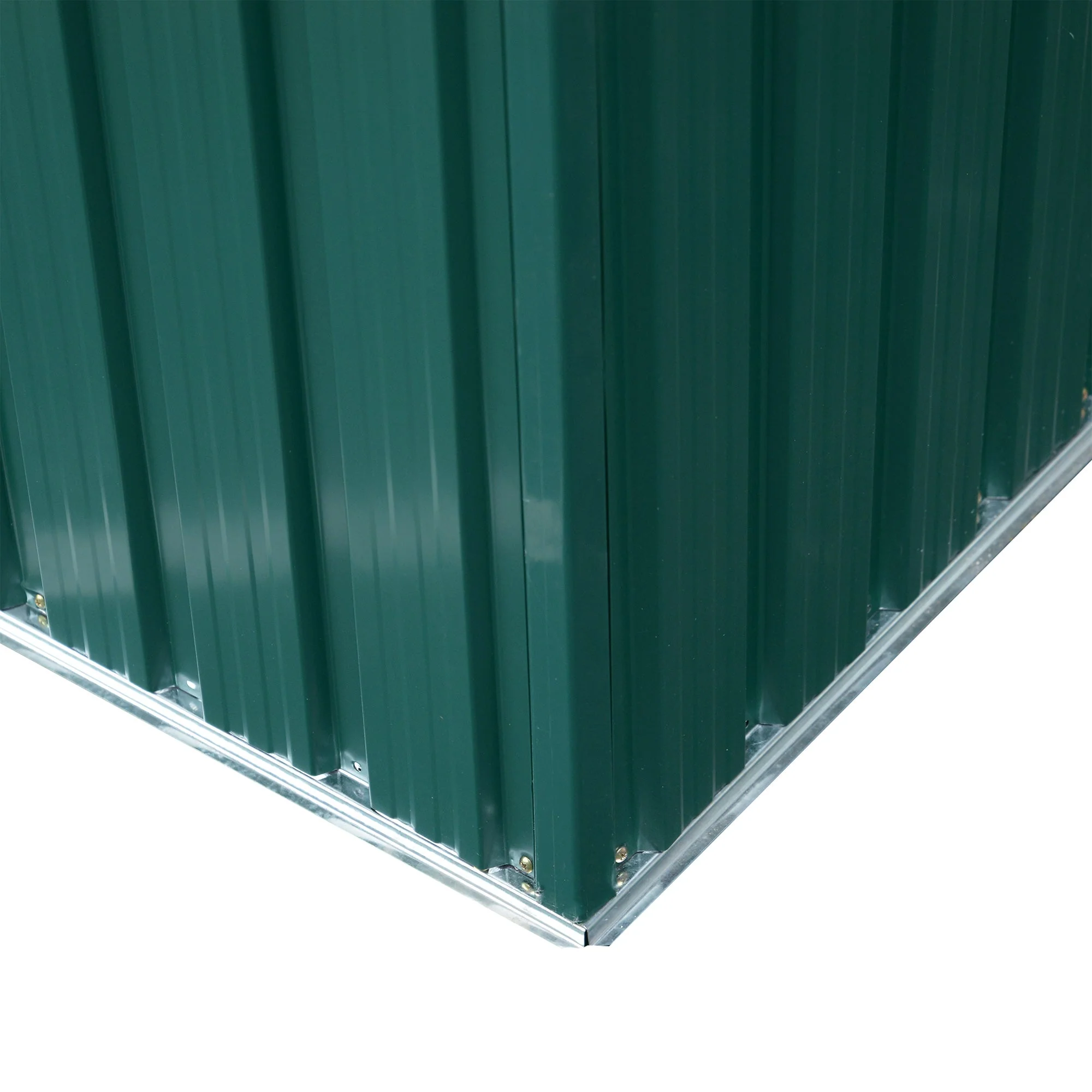 Lightsky 8.5 x 4' Double Door Pent Garden Shed Steel Green by Steadfast - Image 9