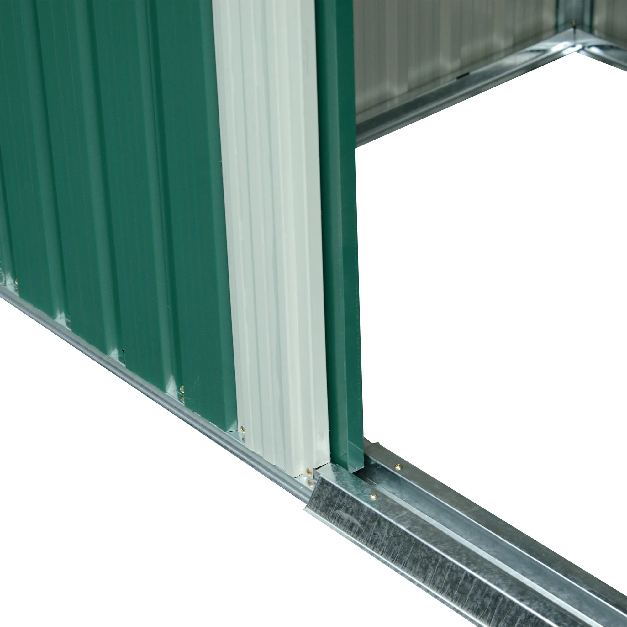 Lightsky 8.5 x 6' Double Door Pent Garden Shed Steel Green by Steadfast - Image 7