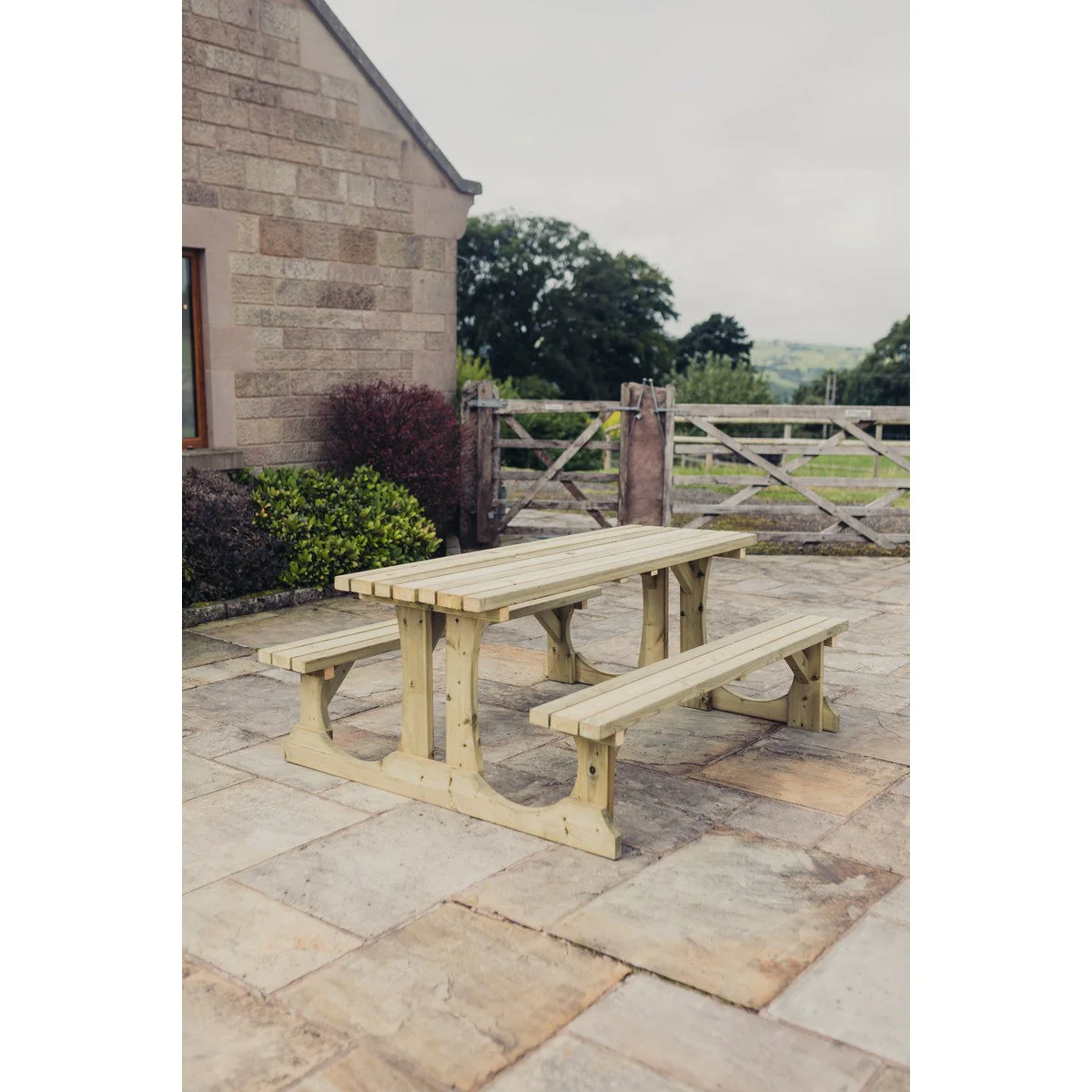 Lunar Garden Picnic Table by Churnet Valley - 6 Seats - PT108 - Image 13