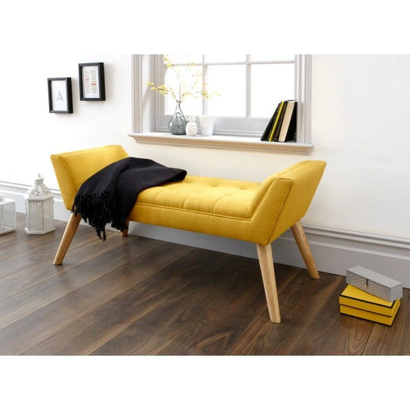 Milan Window Seat Fabric Yellow - Image 2