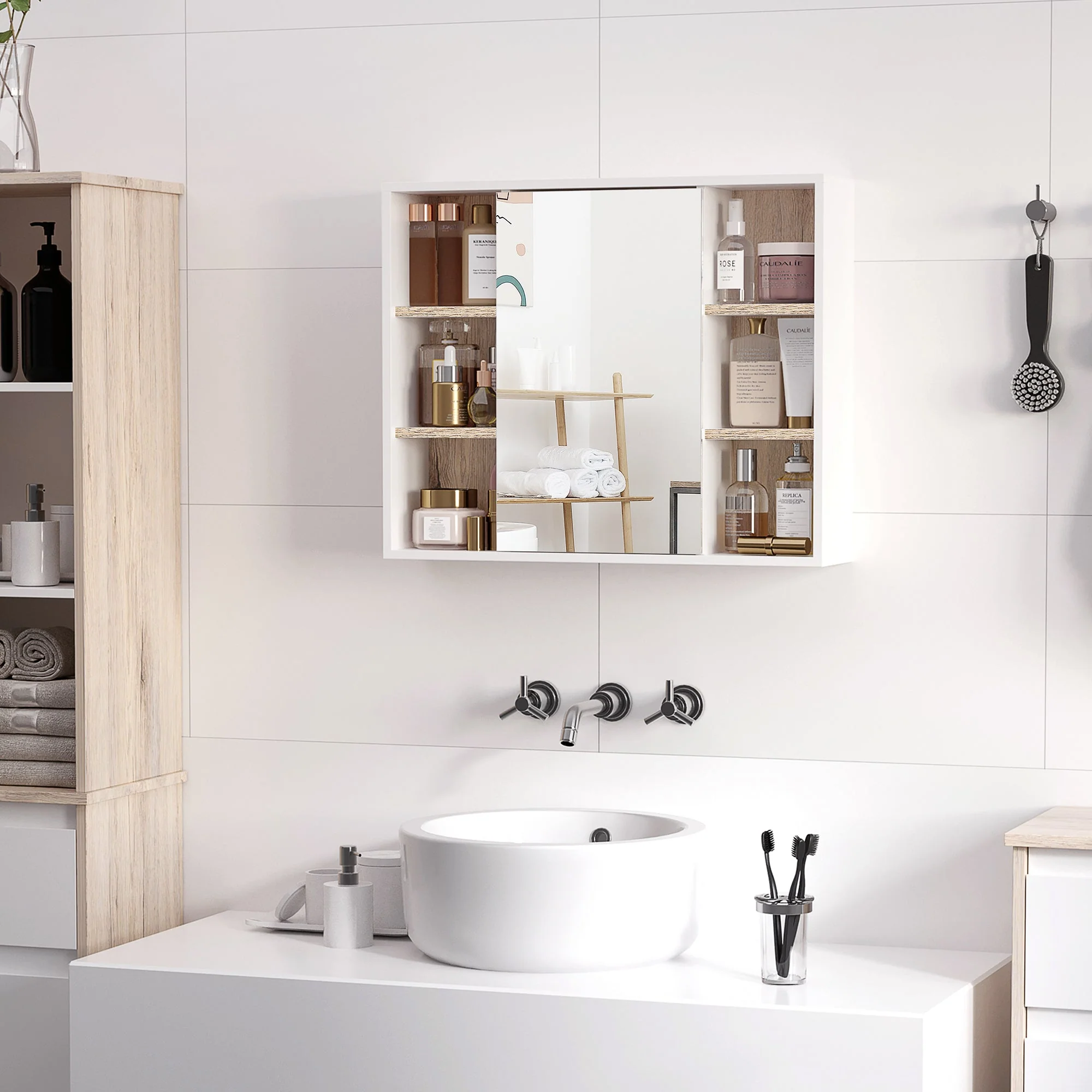 Mirrored Bathroom Wall Cabinet - Image 7