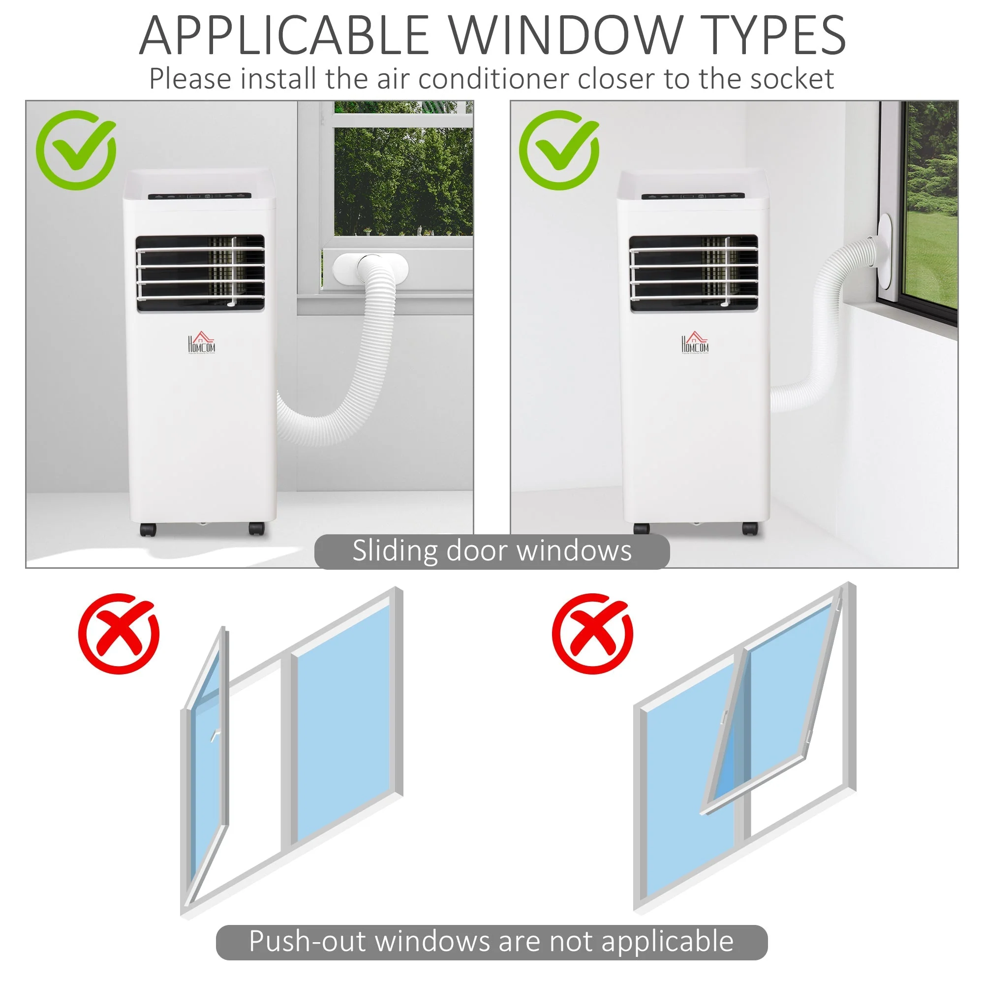 Mobile Air Conditioner White W/ Remote Control Cooling Dehumidifying Ventilating - 650W - Image 8
