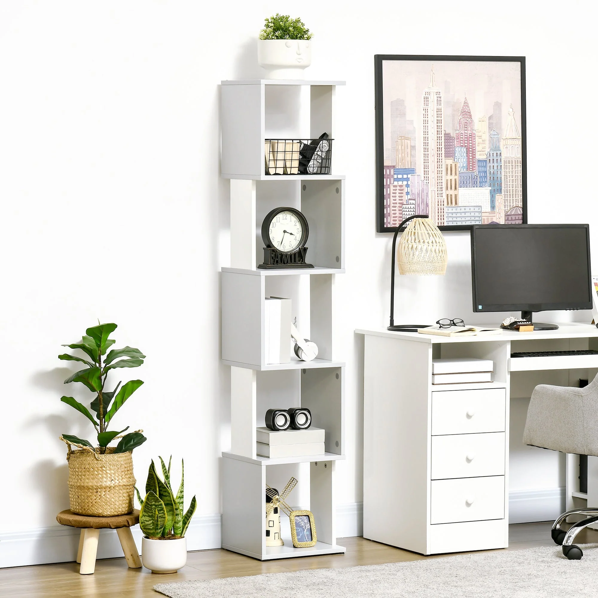 Modern 5-Tier Bookshelf - Image 2