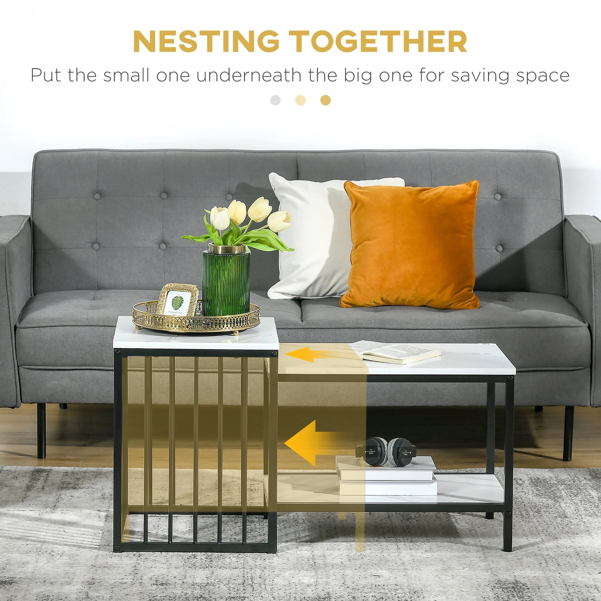 Modern Coffee Table Set of Two - Image 3