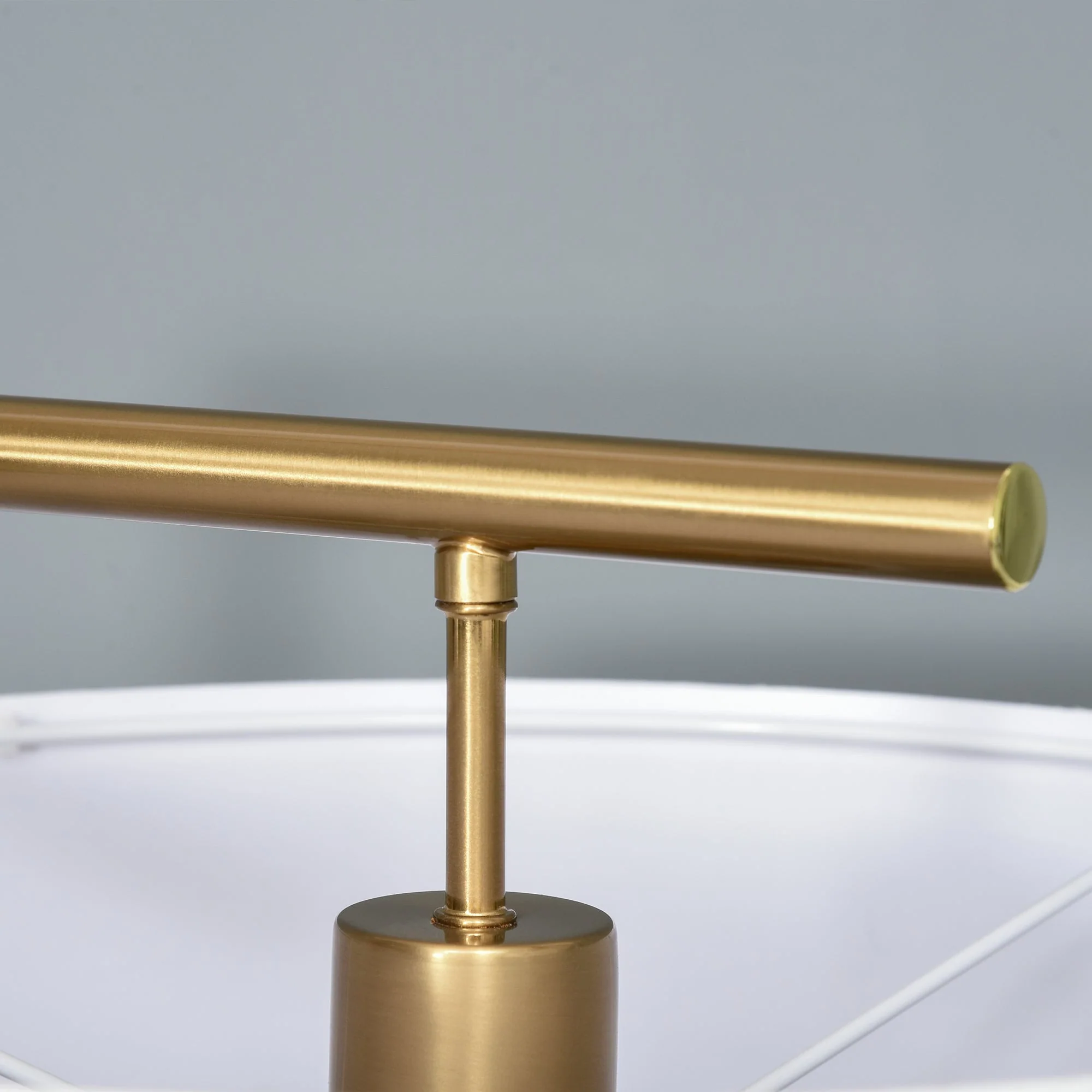 Modern Floor Lamp Tall Pole Light with Linen Shade E27 Holder for Home Office - Image 9