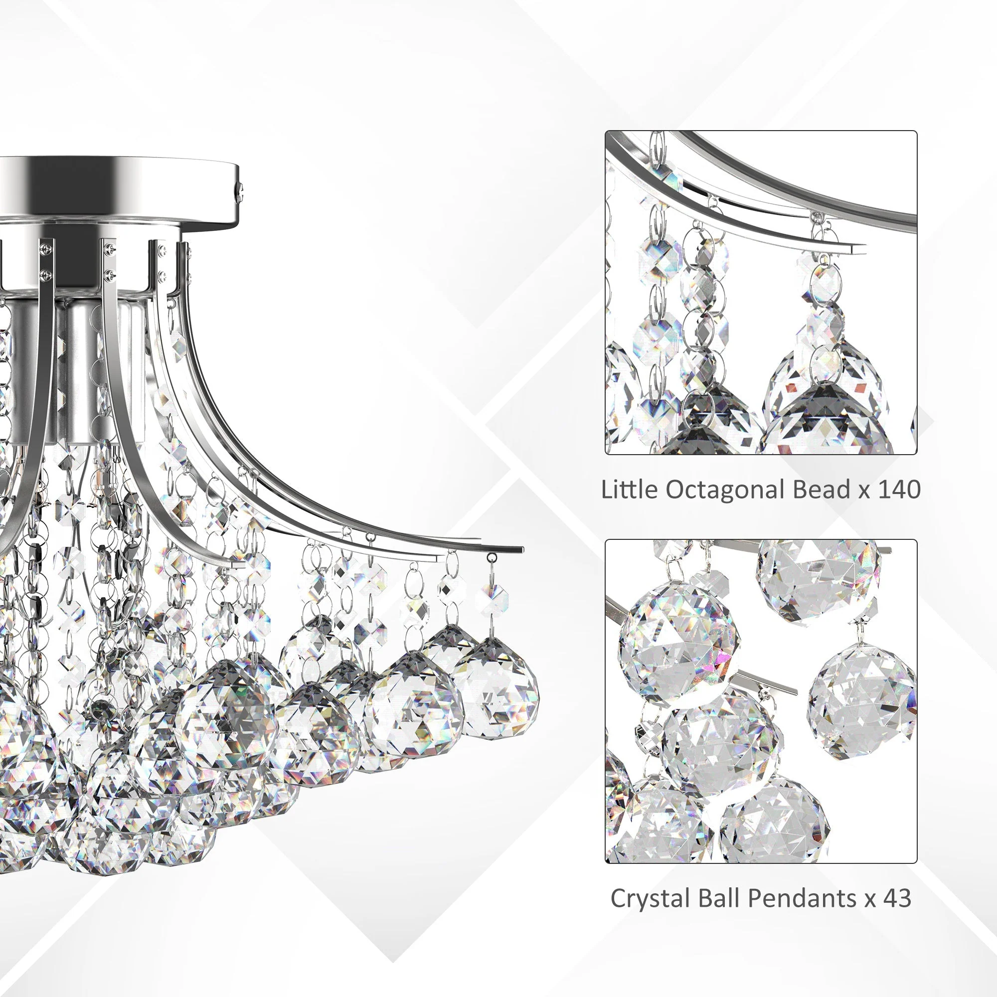 Modern K9 Crystal Ceiling Lighting Chandelier - Image 6