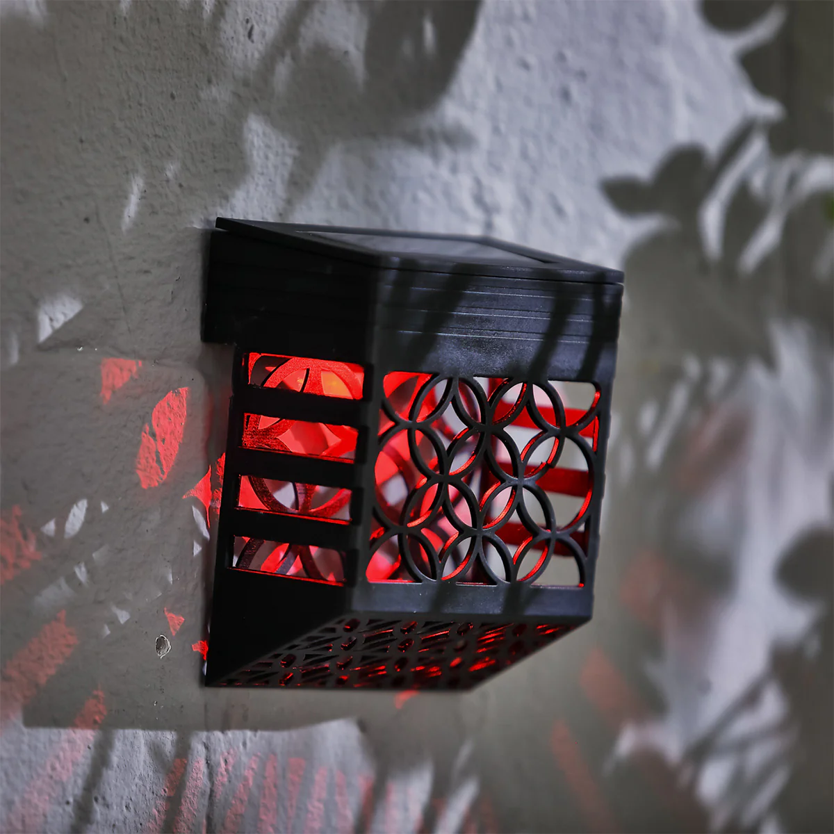 Modern Solar Garden Wall Light Multicolour LED - 10.5cm by Bright Garden - Image 2