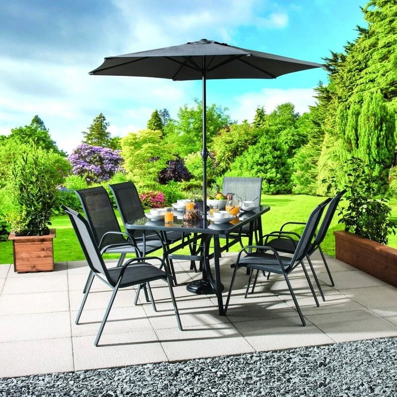 Montagu Garden Patio Dining Set by Croft - 6 Seats - Image 4