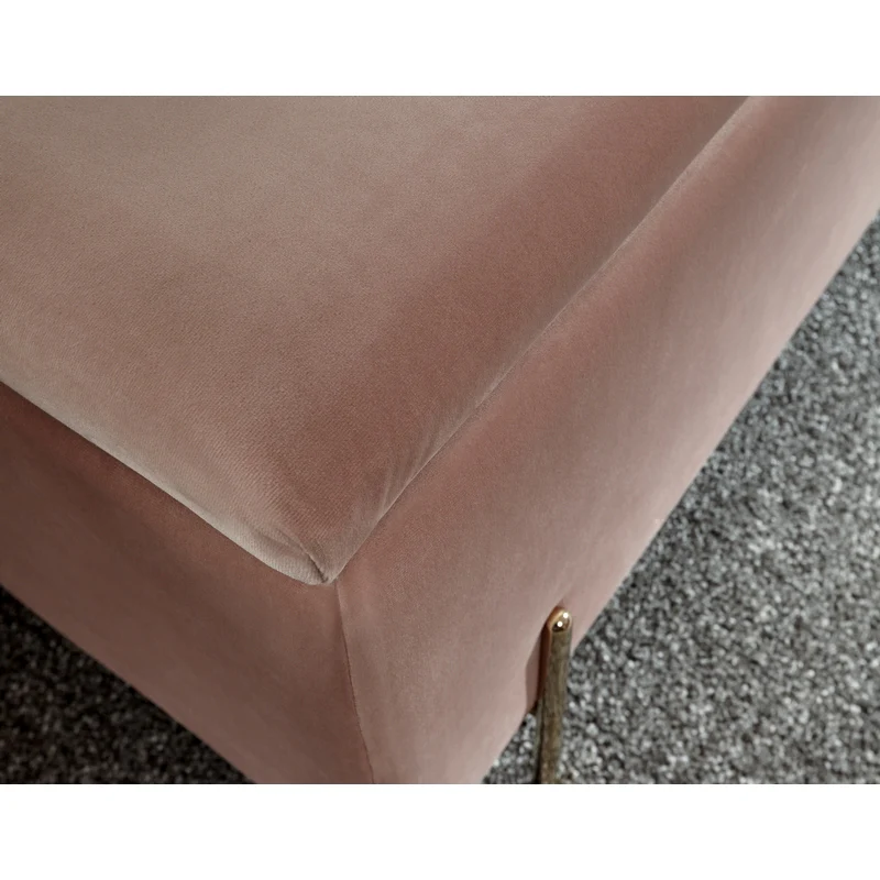 Mystica Large Ottoman Wood & Fabric Pink 1 Door - Image 5