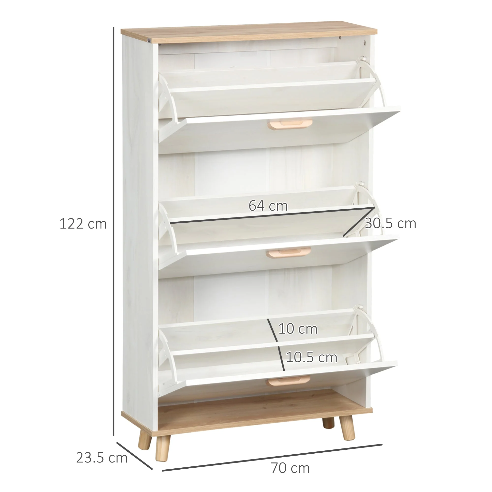 Narrow Shoe Cabinet - Image 2