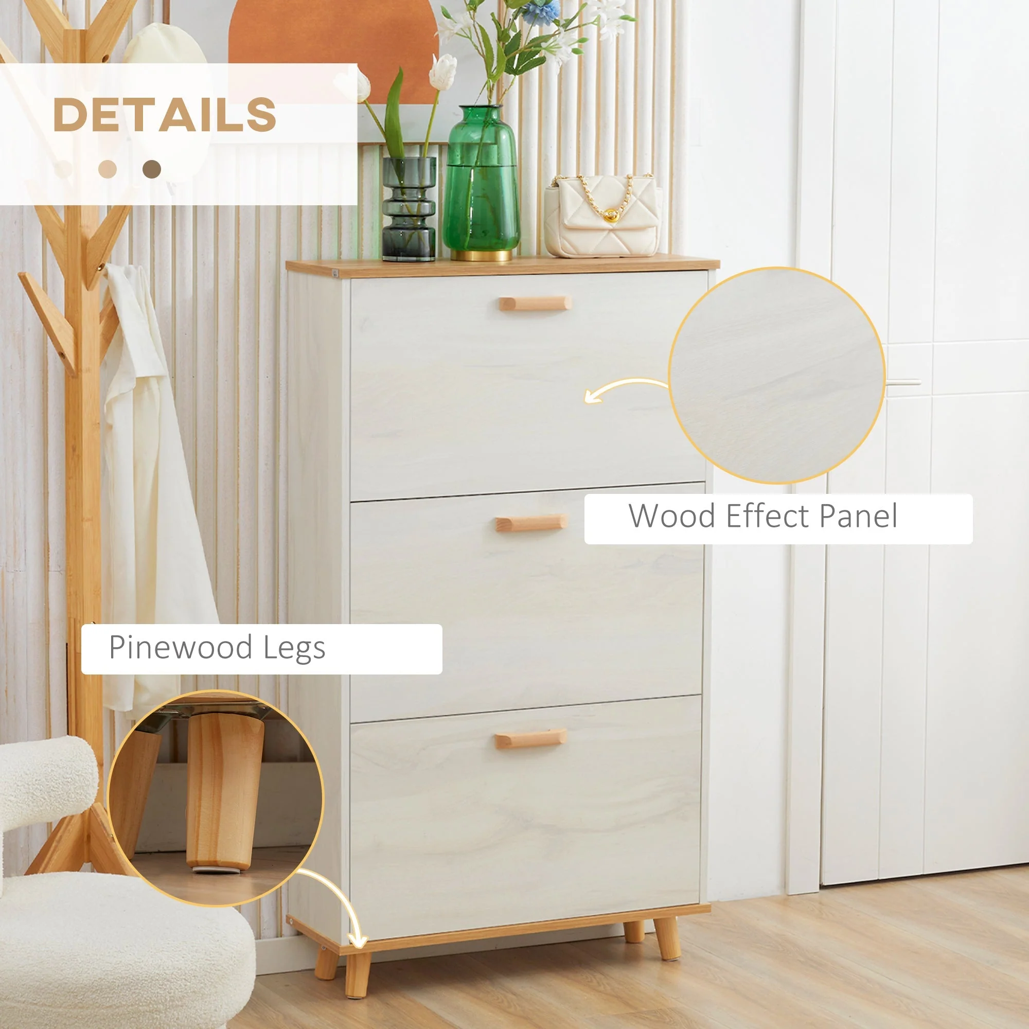 Narrow Shoe Cabinet - Image 7