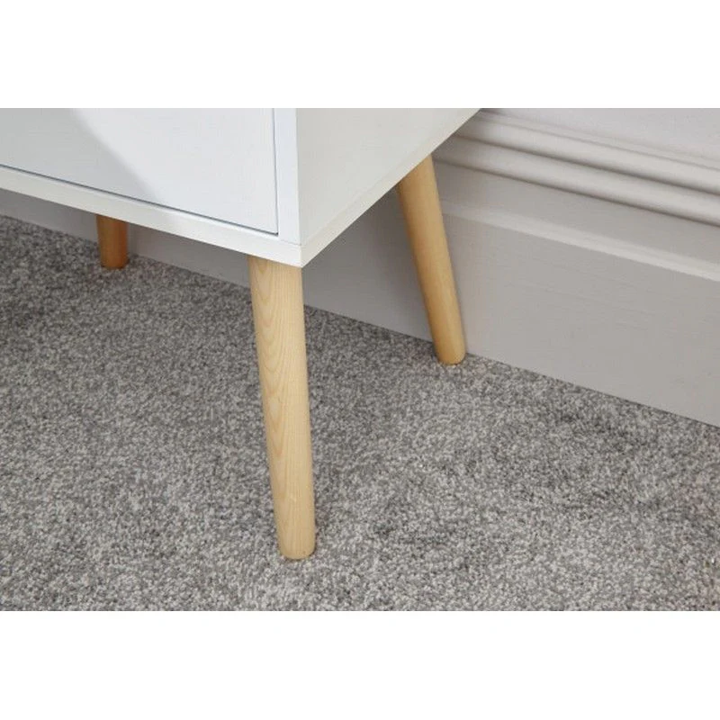 Nyborg Bedside Table White 2 Drawers - Image 5