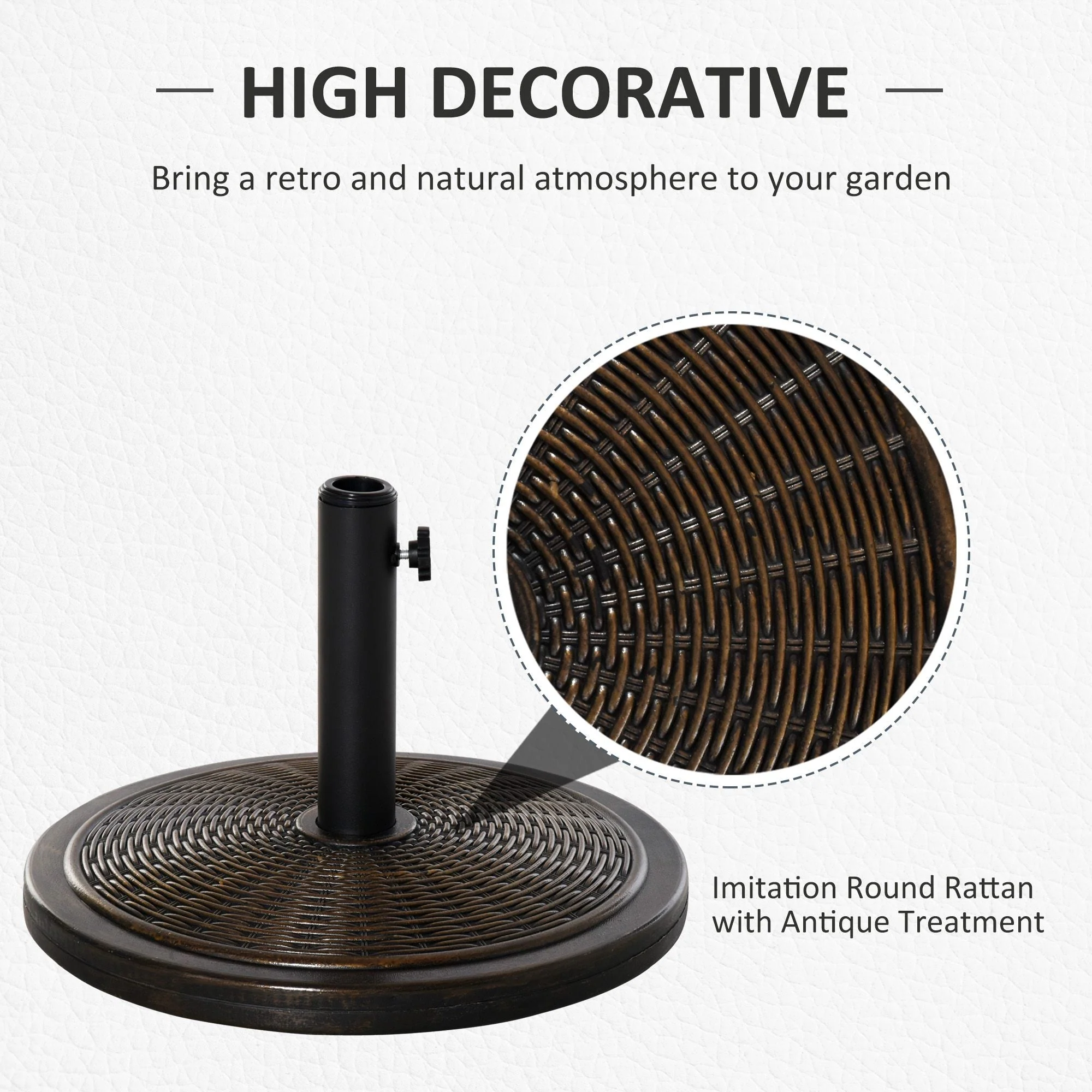Offset Patio Umbrella Cement Base Stand Cantilever Parasol Holder Weight - Image 3