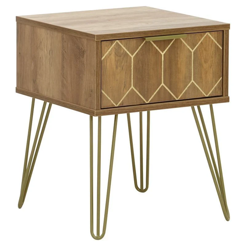 Orleans Side Table Natural 1 Drawer - Image 3