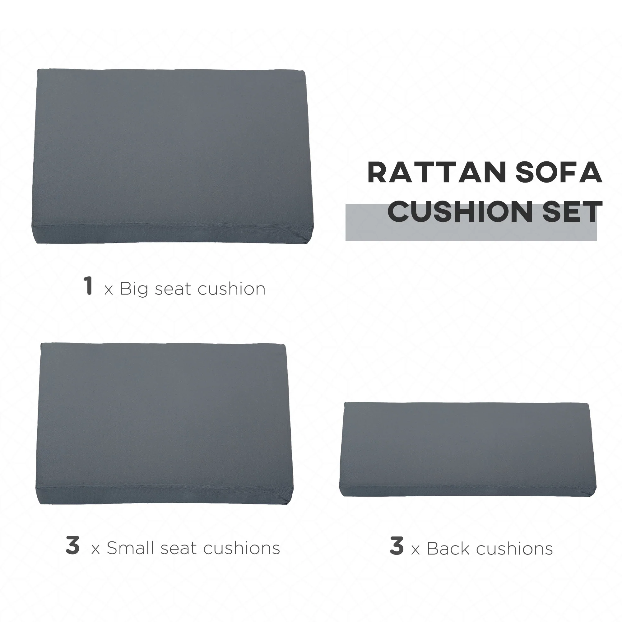 Outdoor Cushion Pad Set for Rattan Furniture - Image 7