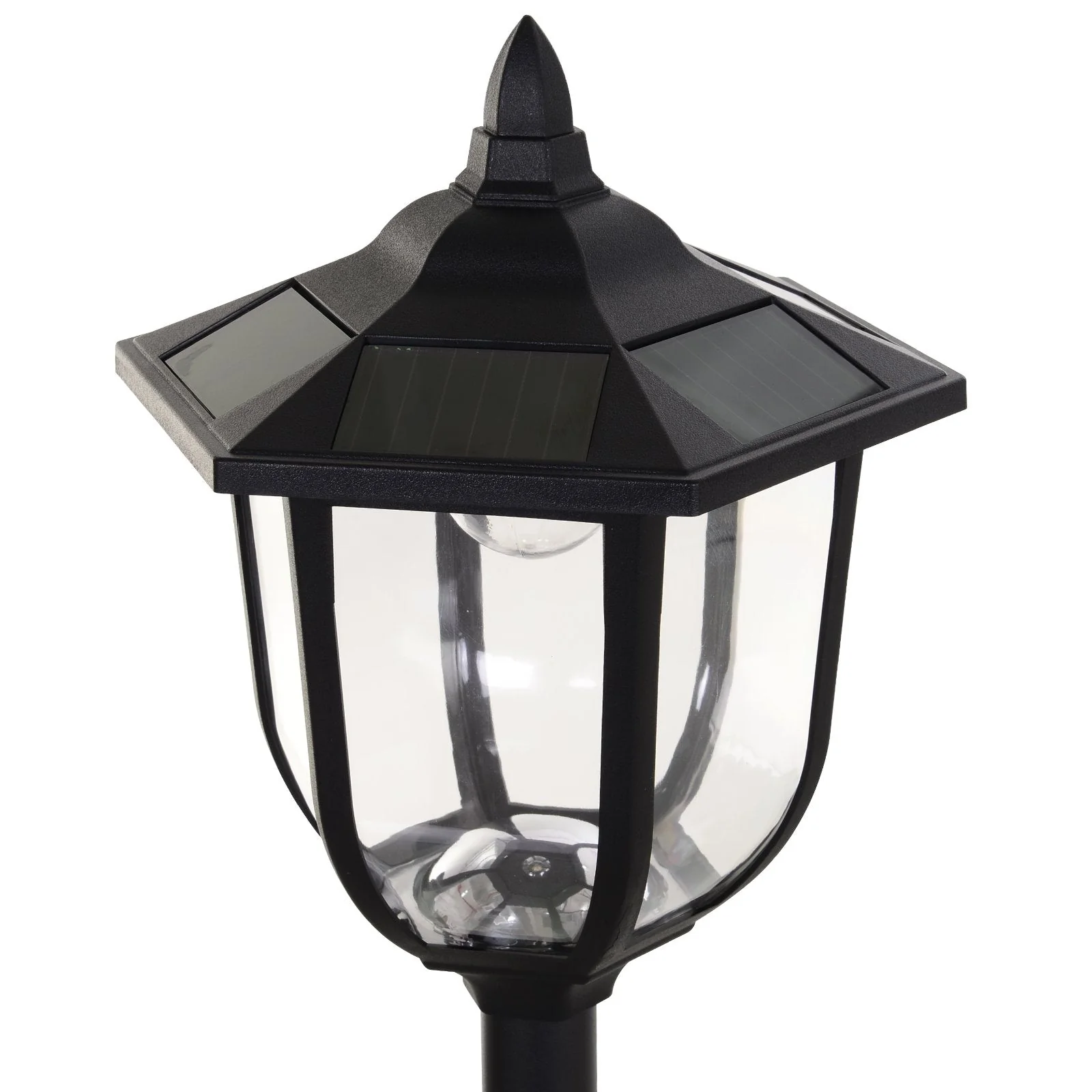 Outdoor Garden Solar Post Lamp Sensor Light LED Lantern Bollard Pathway Torch Light 1.77m Tall - Image 8