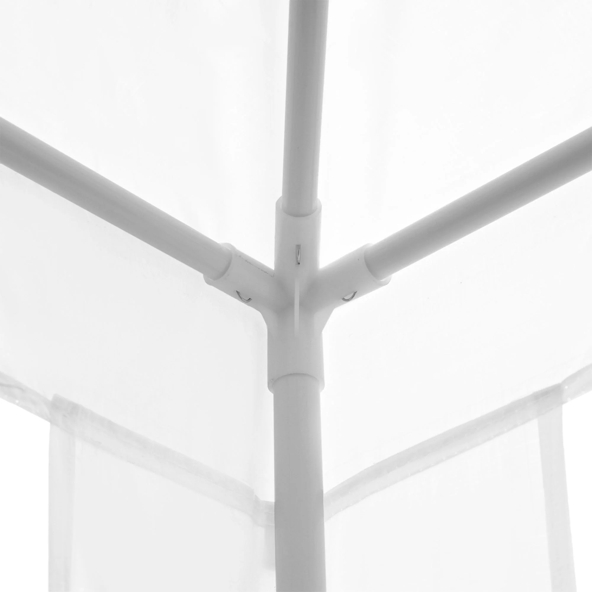 Outsunny 2.7M X 2.7M Garden Gazebo Marquee Party Tent Wedding Canopy Outdoor White - Image 8