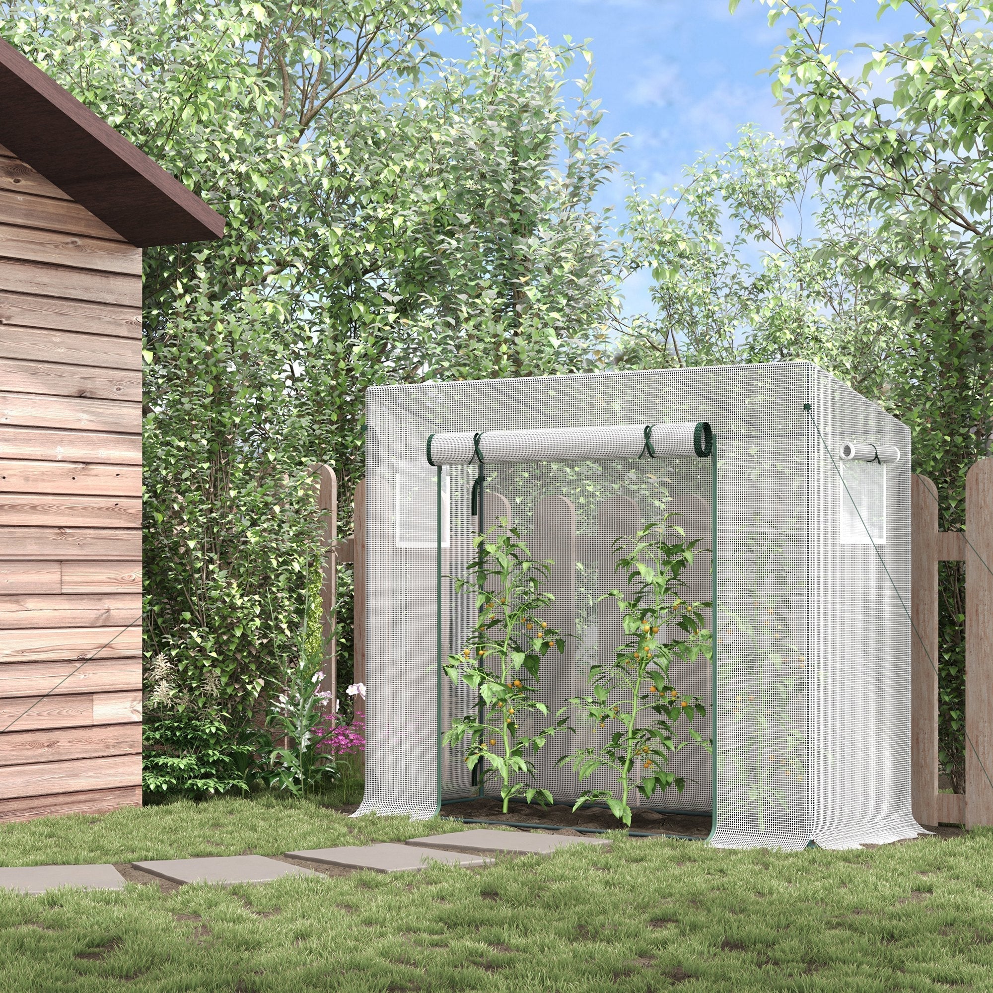 Outsunny 200X76X168cm Walk-In Garden Greenhouse Patio Hot House - Image 2