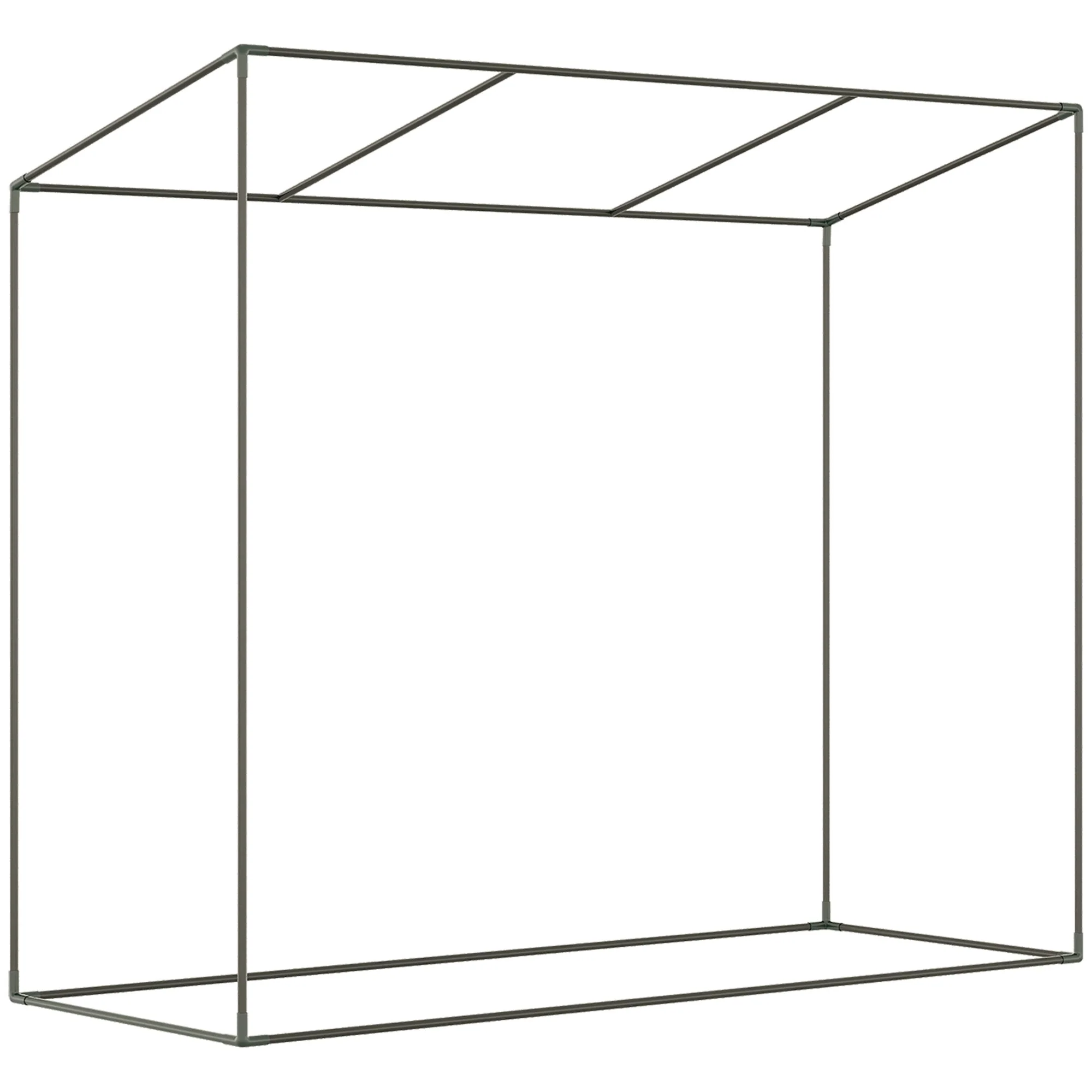 Outsunny 200X76X168cm Walk-In Garden Greenhouse Patio Hot House - Image 9