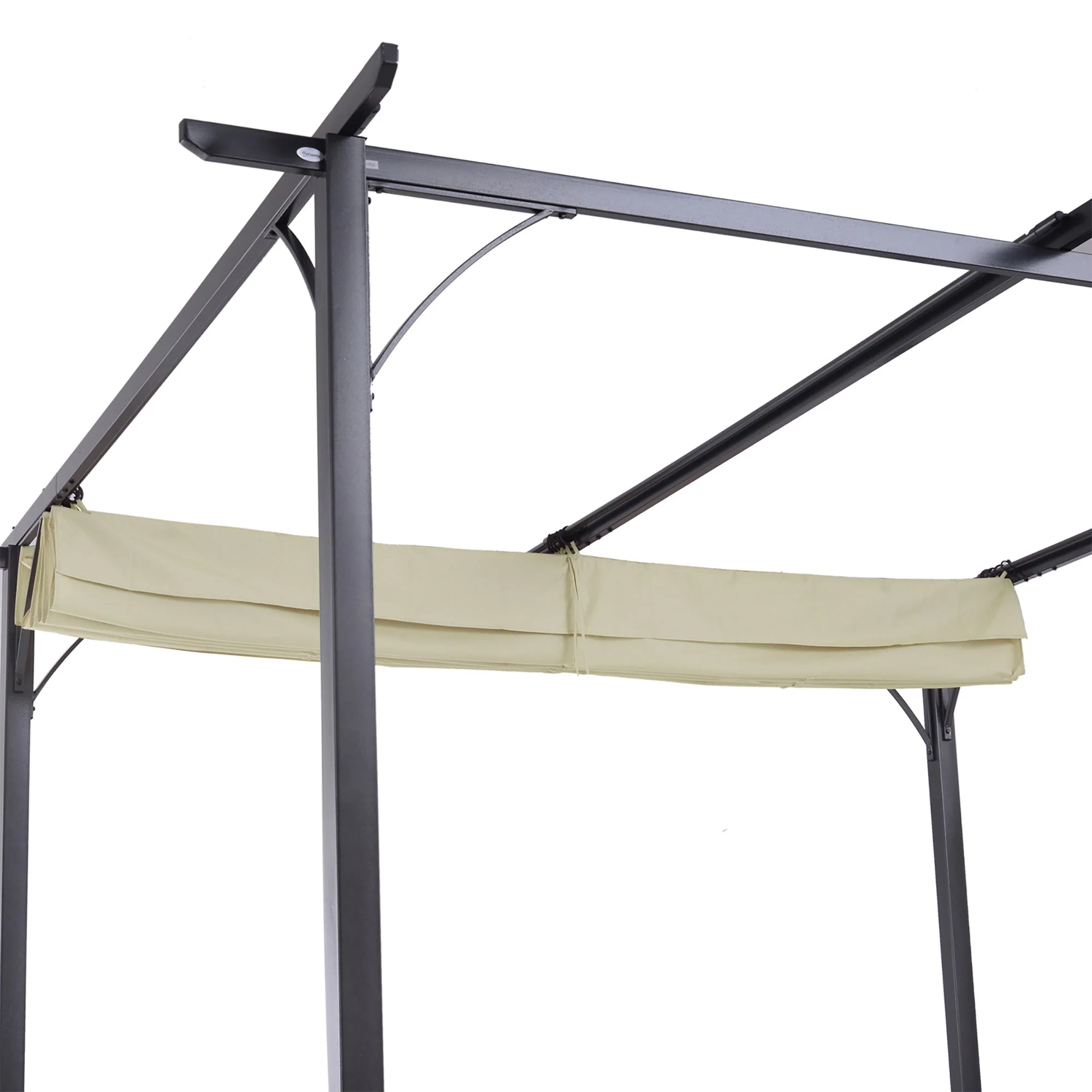 Outsunny 3 X 3M Metal Pergola With Retractable Roof - Image 8