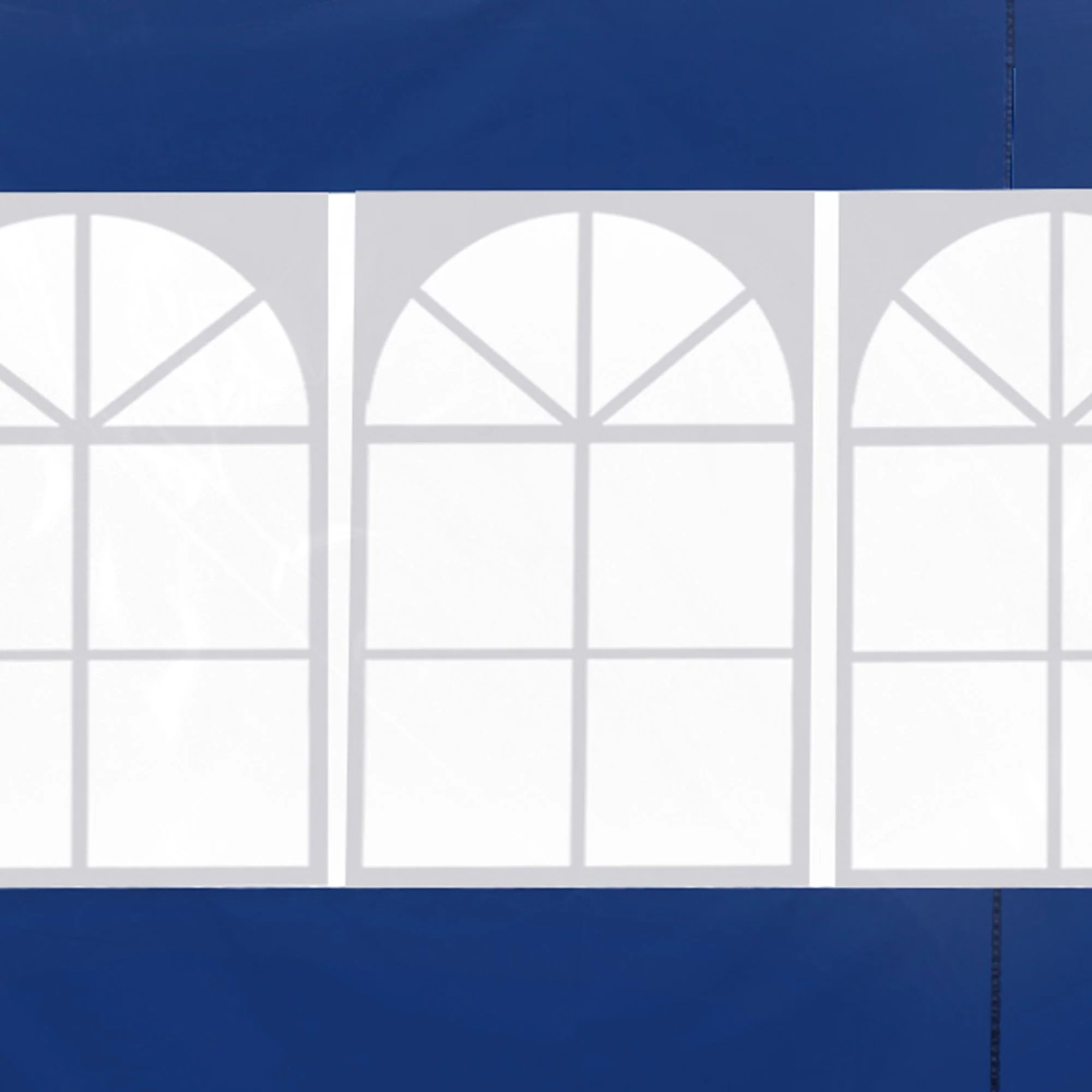 Outsunny 3 x 3M Gazebo Exchangeable Side Panel Panels With Window-Blue - Image 7