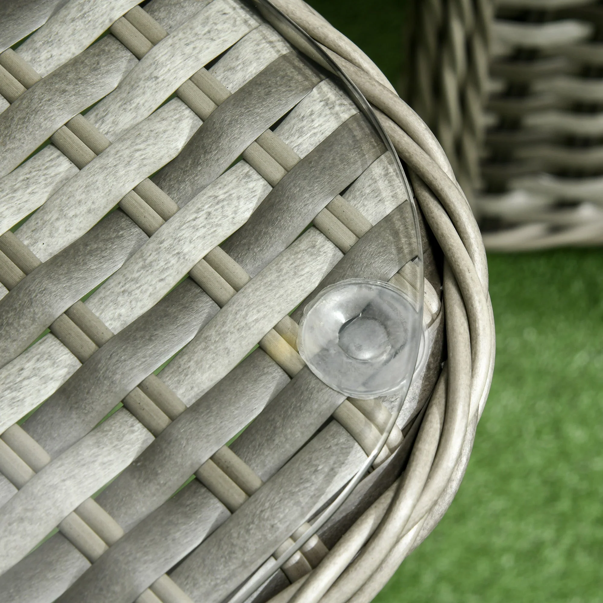 Outsunny 4-Seater PE Rattan Garden Furniture - Image 6