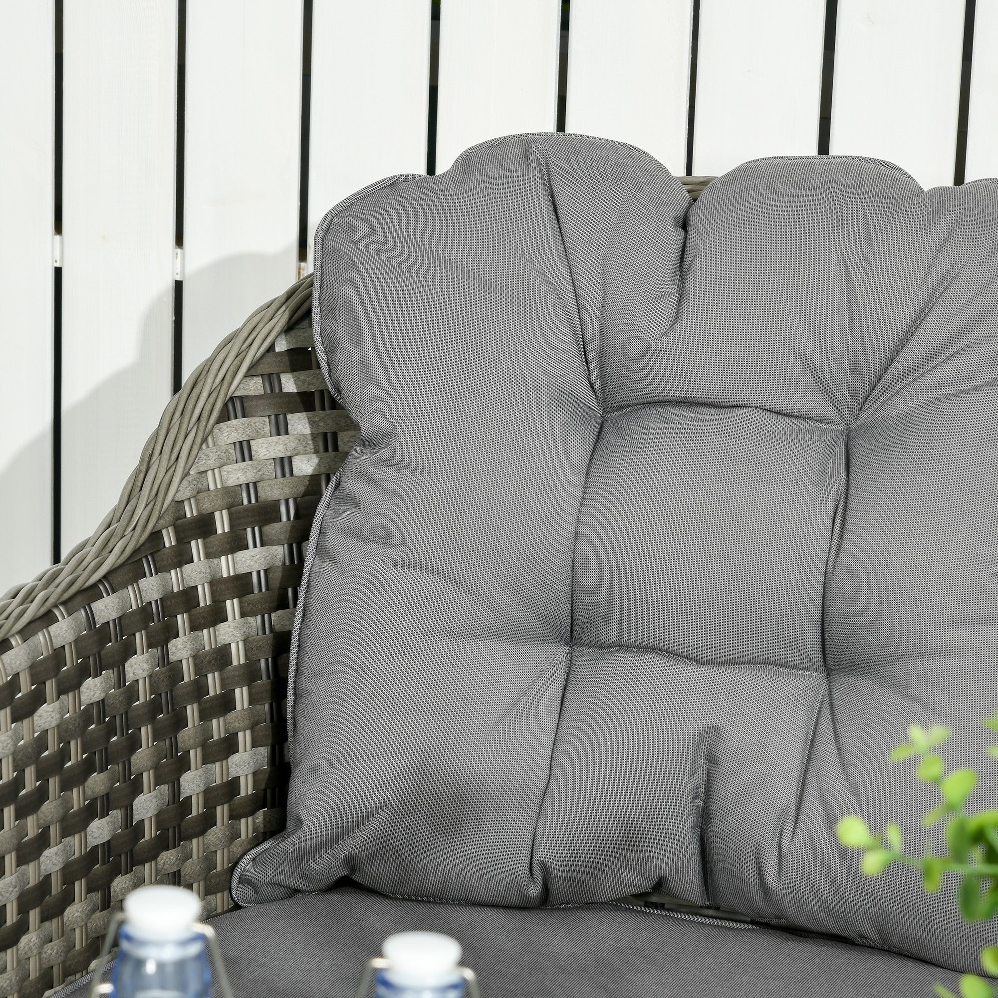 Outsunny 4-Seater PE Rattan Garden Furniture - Image 8