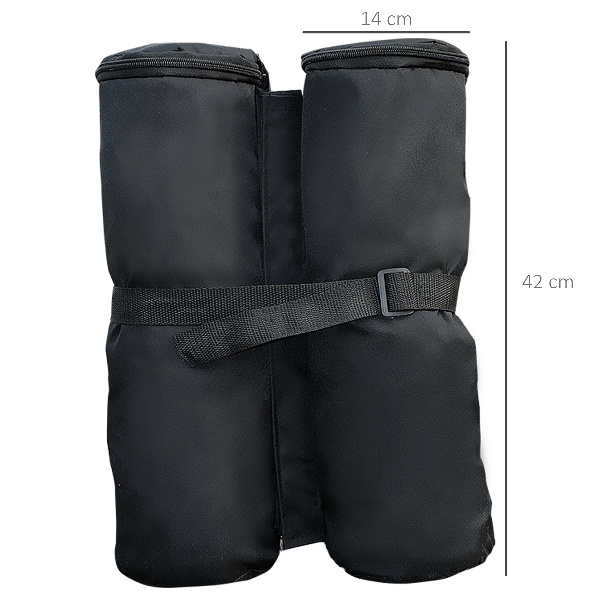 Outsunny Gazebo Weight Sand Bags Leg Weights Marquee Tent Canopy Base - 4 Pack - Image 3