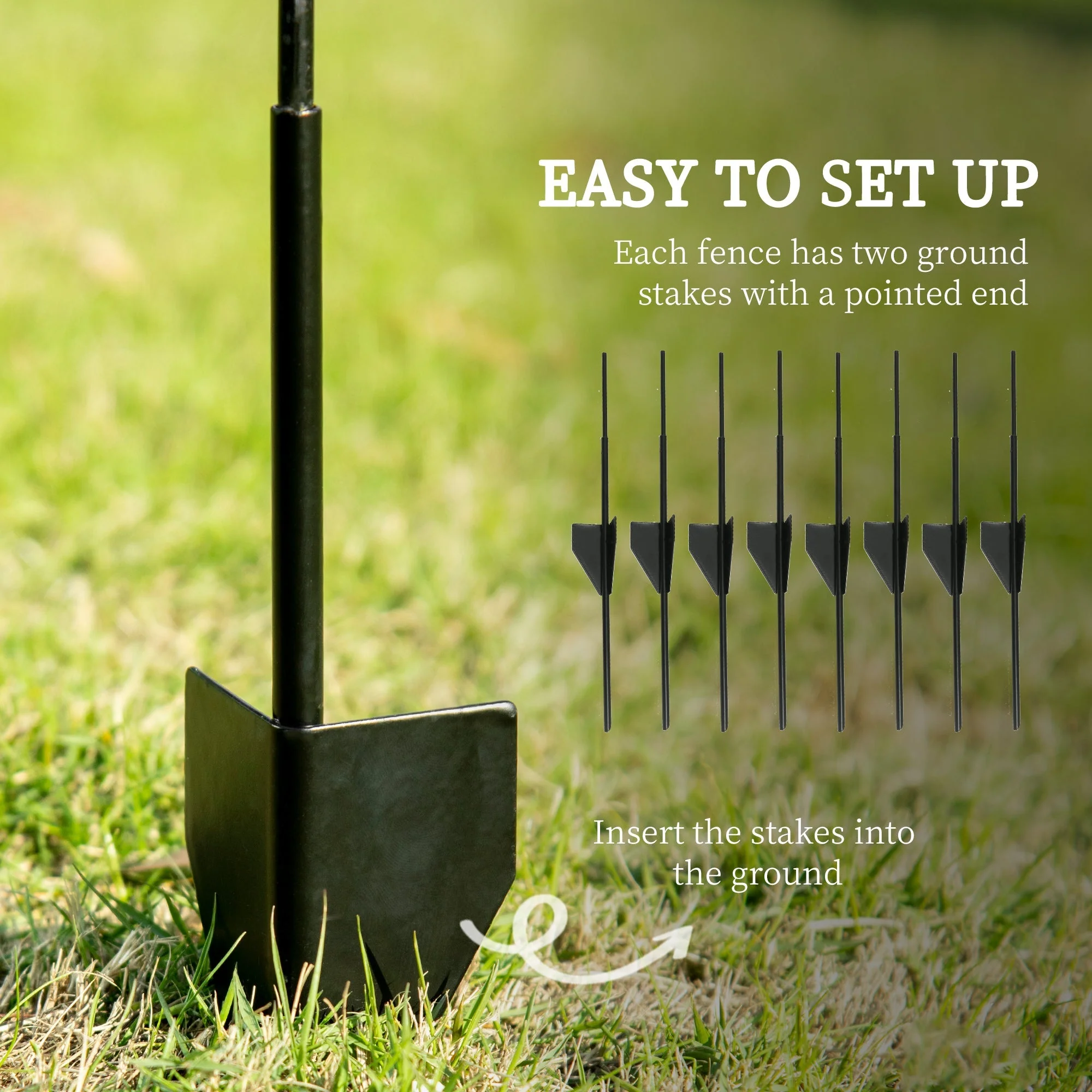 Outsunny Decorative Garden Fencing - Image 4