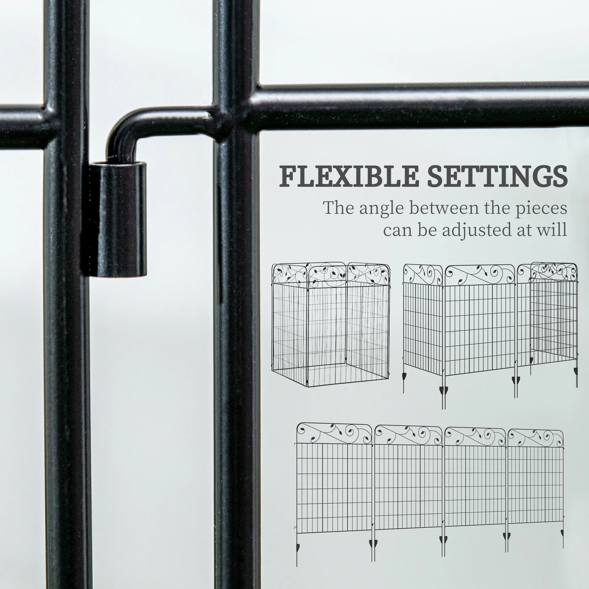 Outsunny Decorative Garden Fencing - Image 5