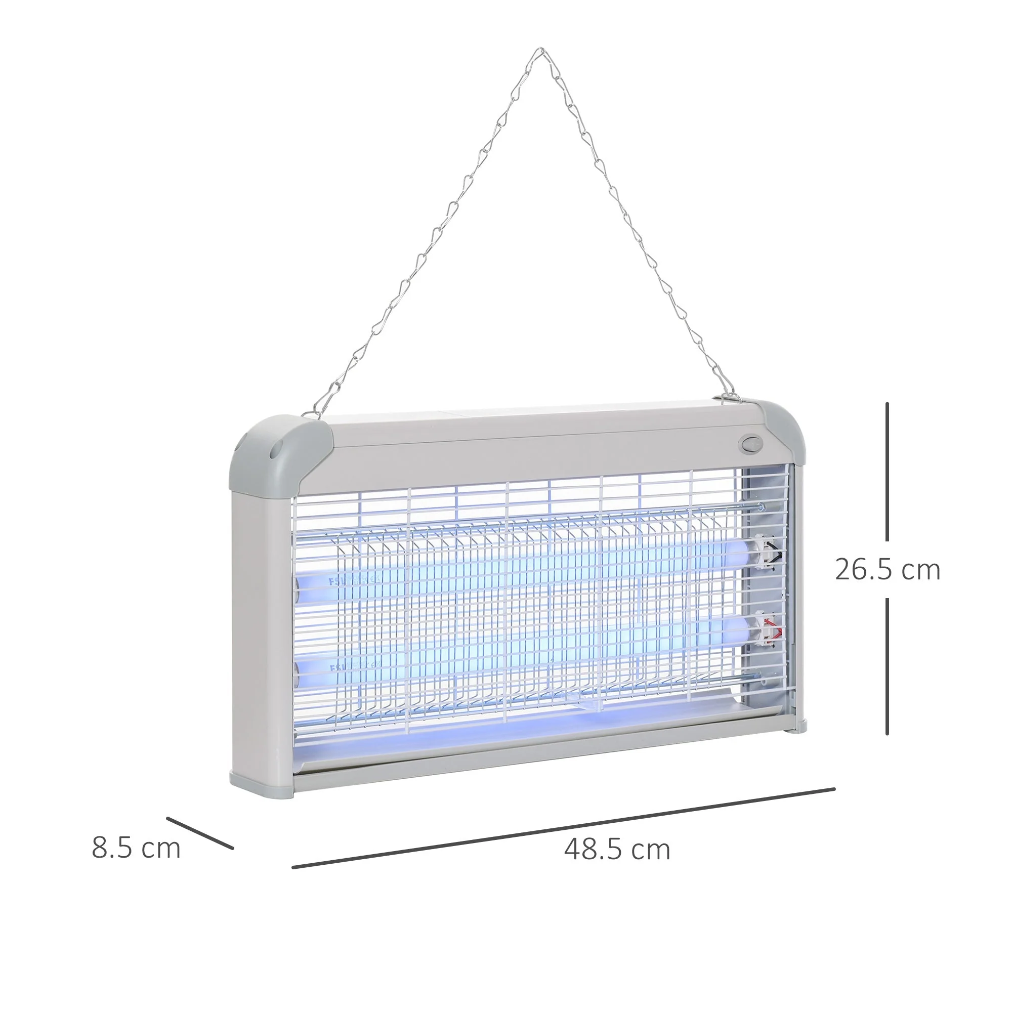 Outsunny Free Standing Wall Hanging 30W Electric Fly Mosquito Killer 60? Coverage Electric Fly Zapper - Image 3