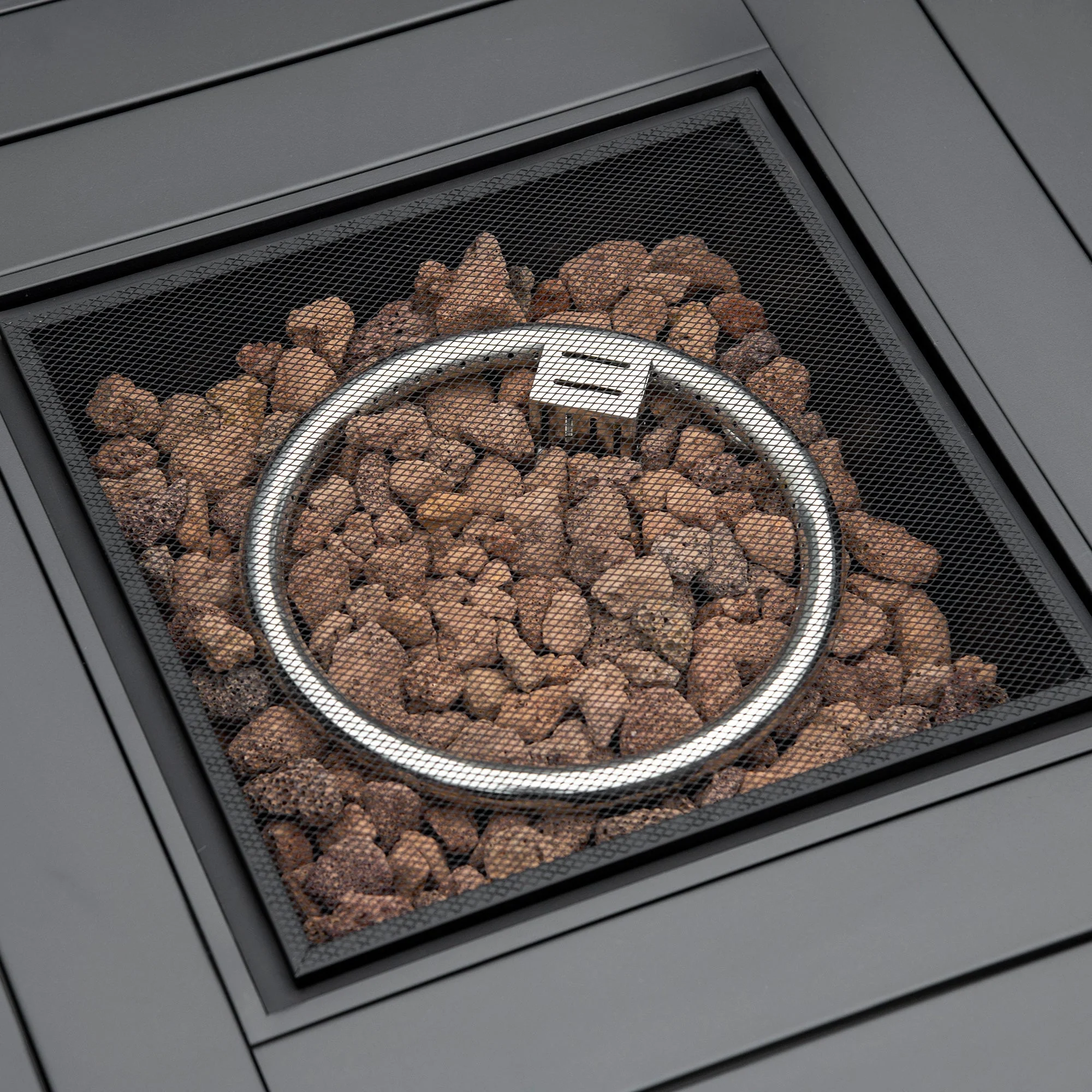 Outsunny Outdoor PE Rattan Gas Fire Pit Table - Image 7