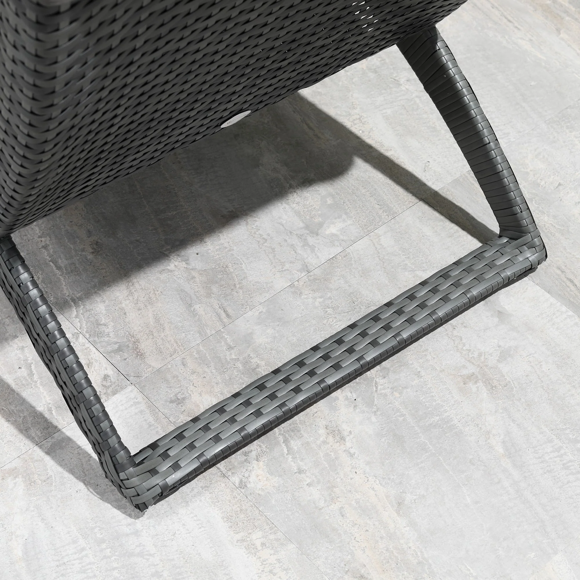 Outsunny Outdoor PE Rattan Sun Lounger - Image 9