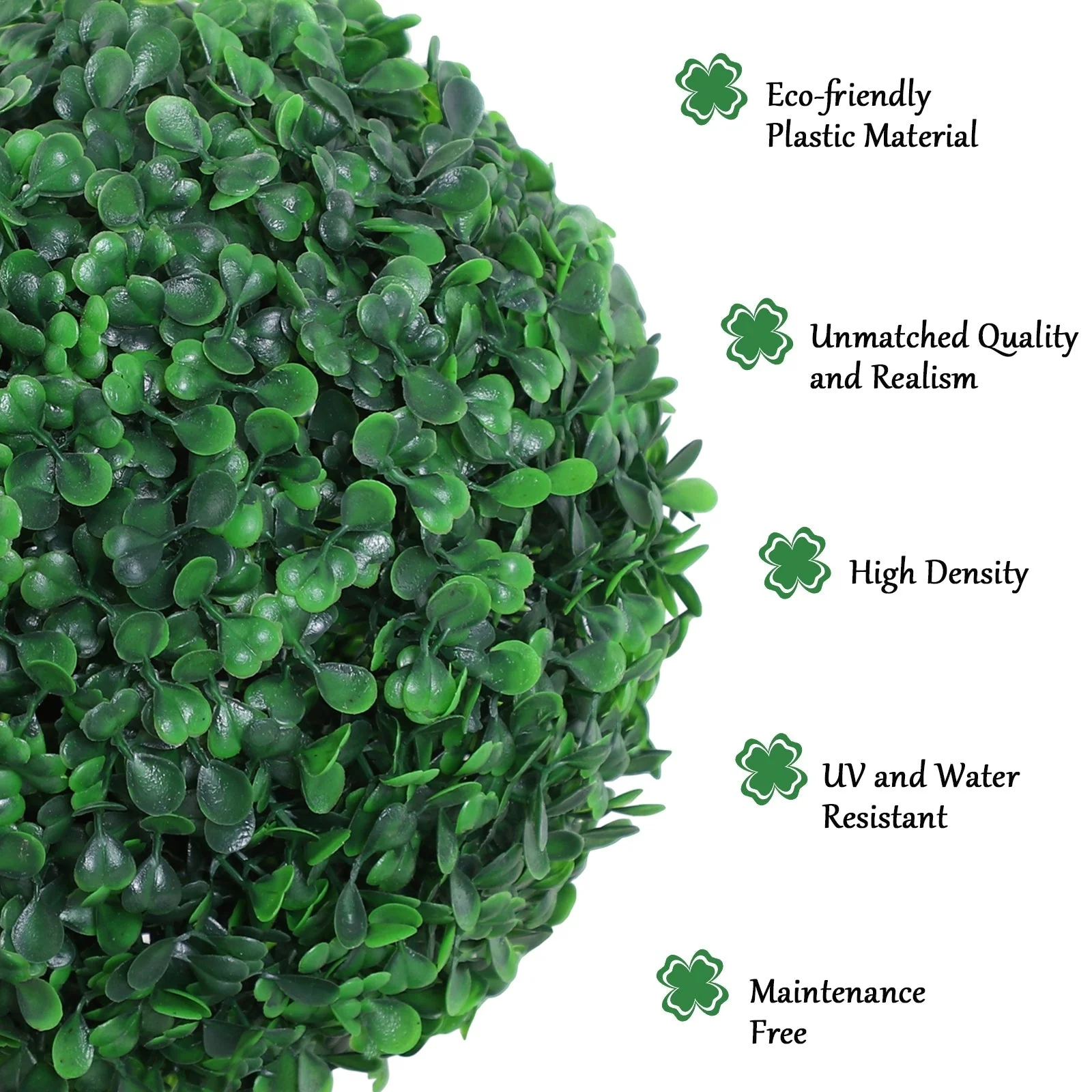 Outsunny Set Of 2 Artificial Topiary Trees With Pot - Image 4