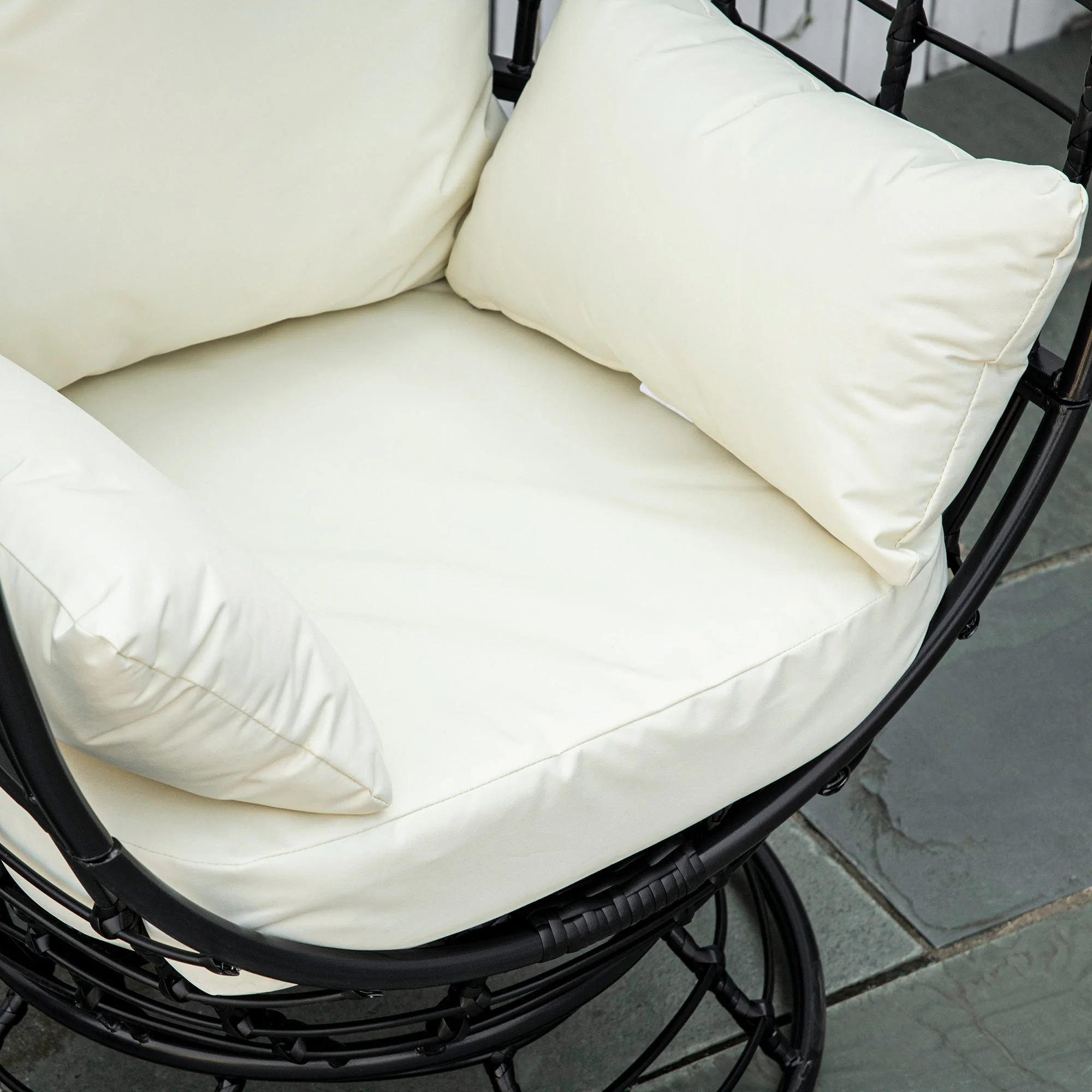 Outsunny Swivel Egg Chair - Image 7