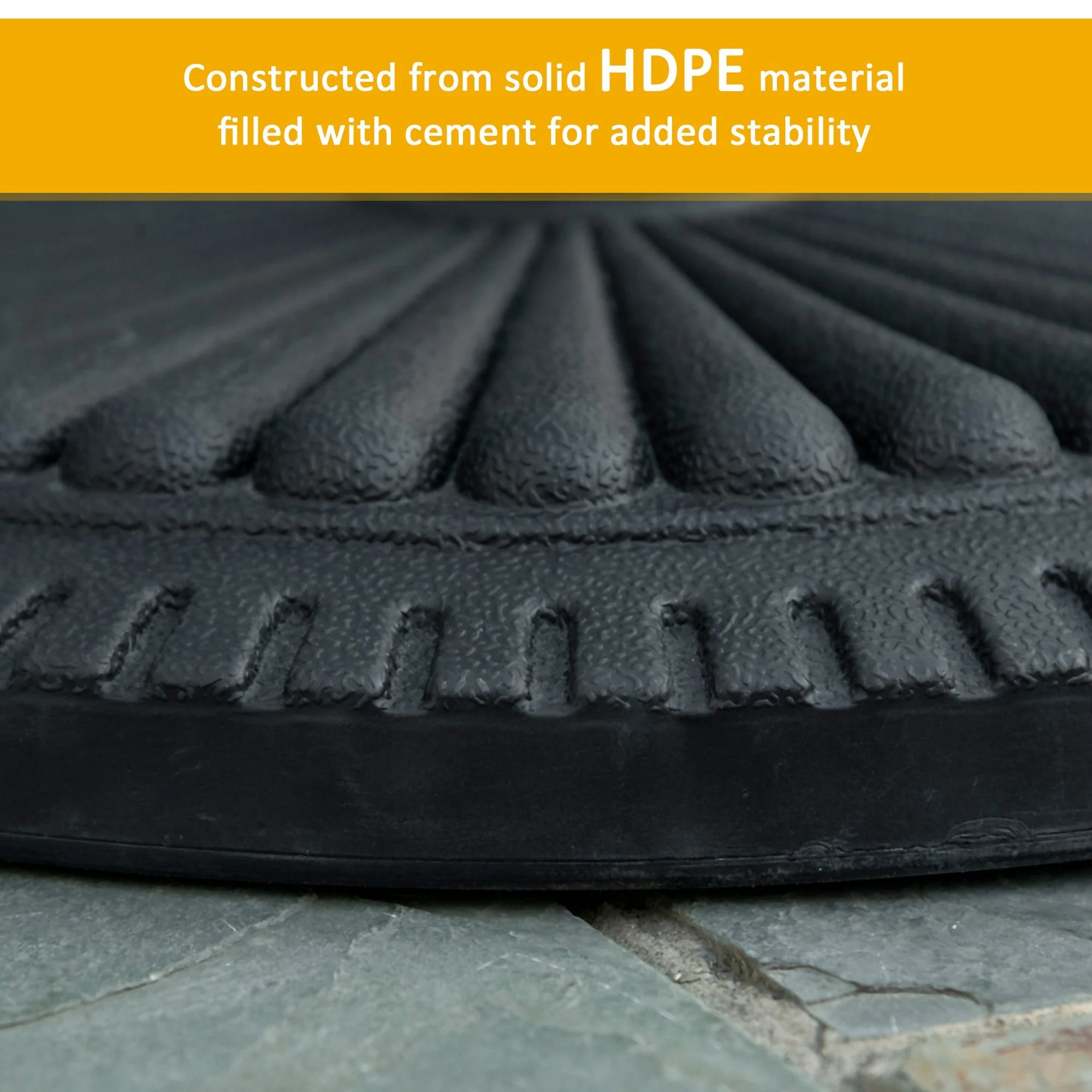 Patio Outdoor Garden 14kg Round Cement Parasol Base Umbrella Weight Stand Holder Fits ?35mm - Image 4