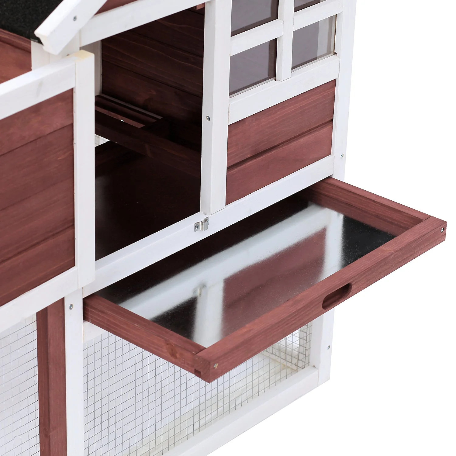 PawHut 2 Tier Rabbit Hutch Outdoor - Image 9