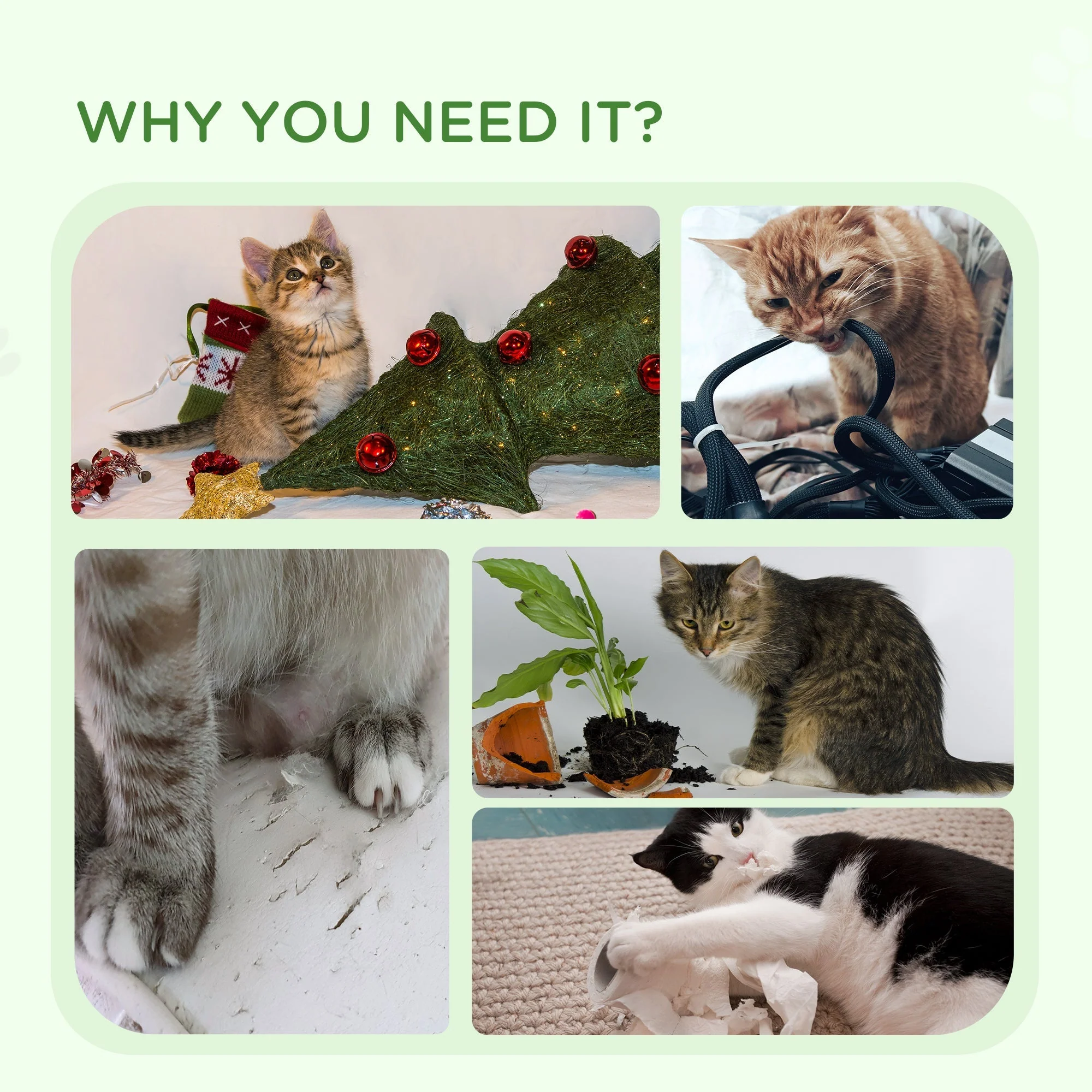 PawHut 42cm Indoor Cat Tree - Image 6