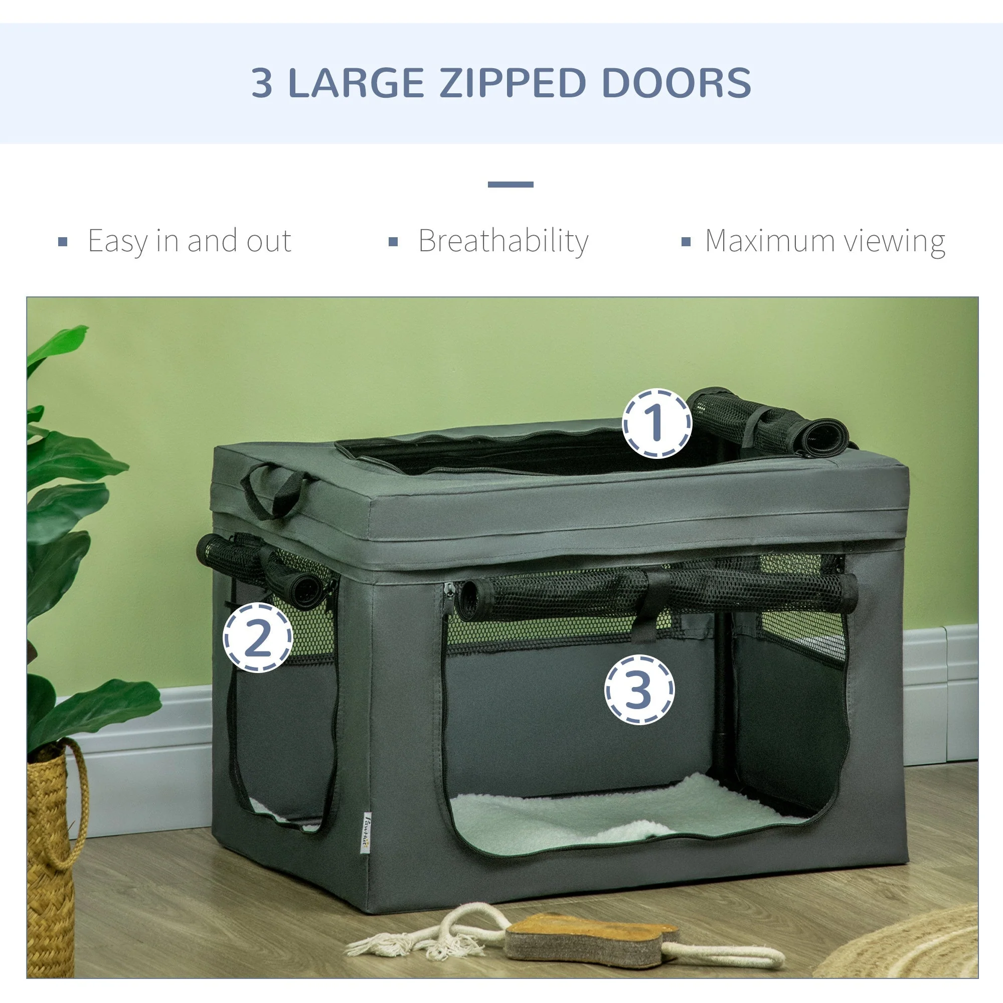 PawHut 60cm Pet Carrier - Image 5
